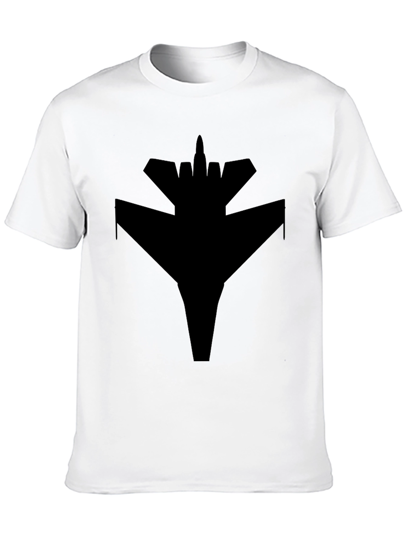 Black Jet Fighter Graphic T-Shirt