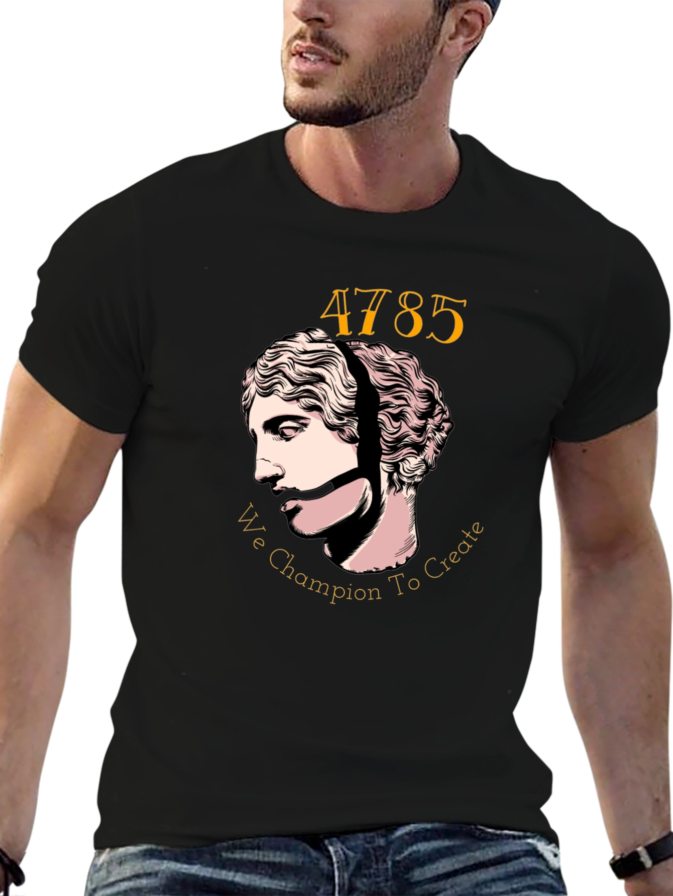 Artistic Graphic Tee - We Champion to Create Design