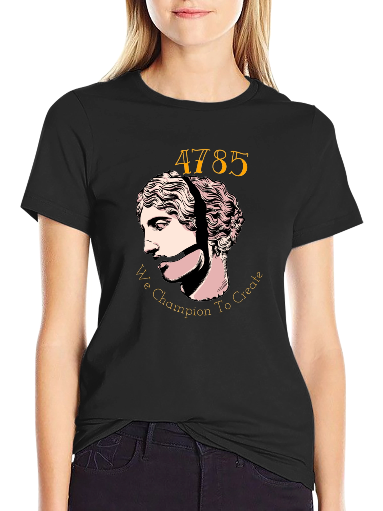 Artistic Graphic Tee - We Champion to Create Design