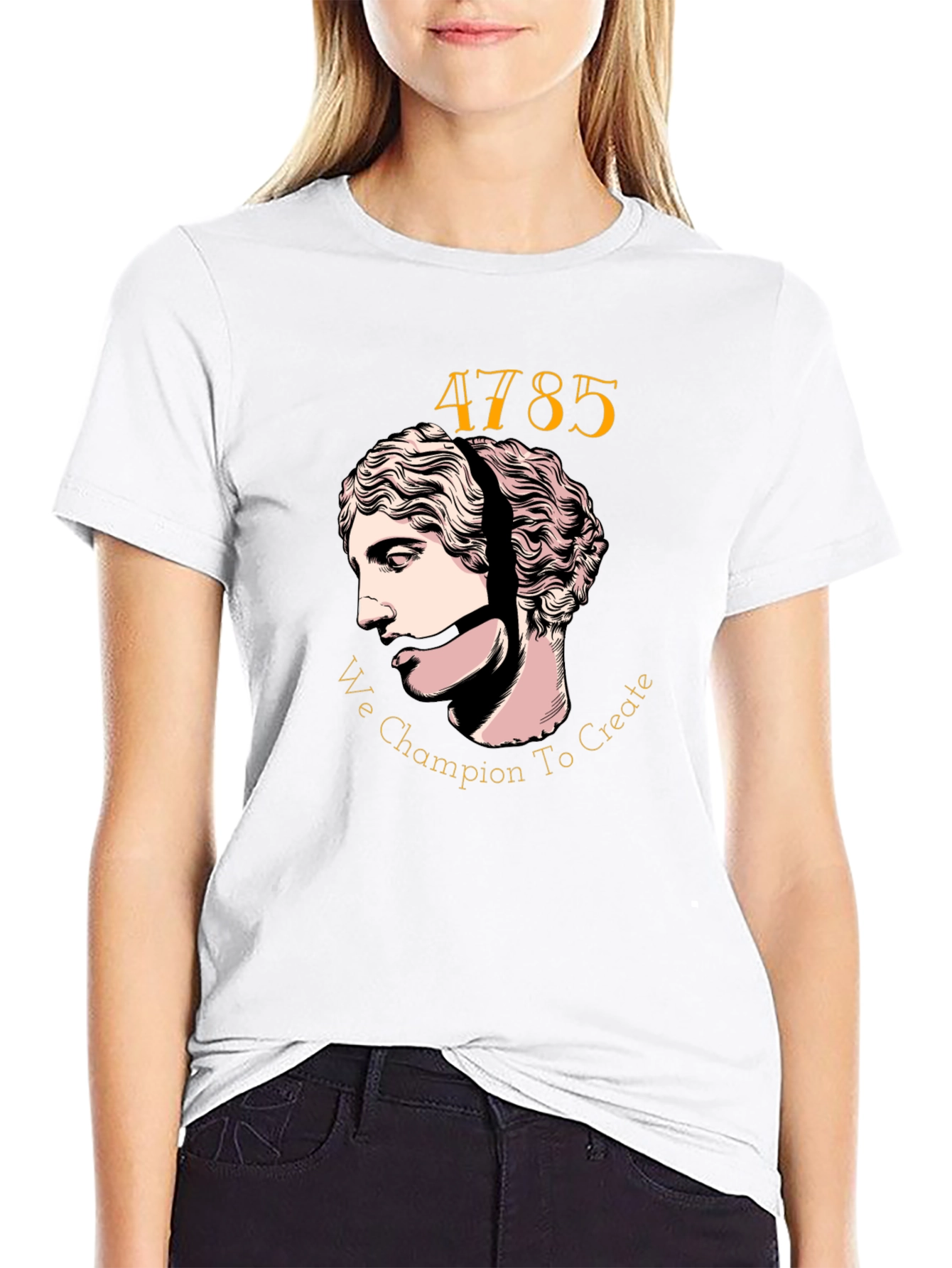 Artistic Graphic Tee - We Champion to Create Design