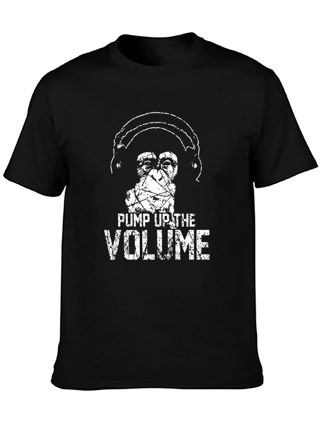 Pump Up The Volume Graphic Tee - Black