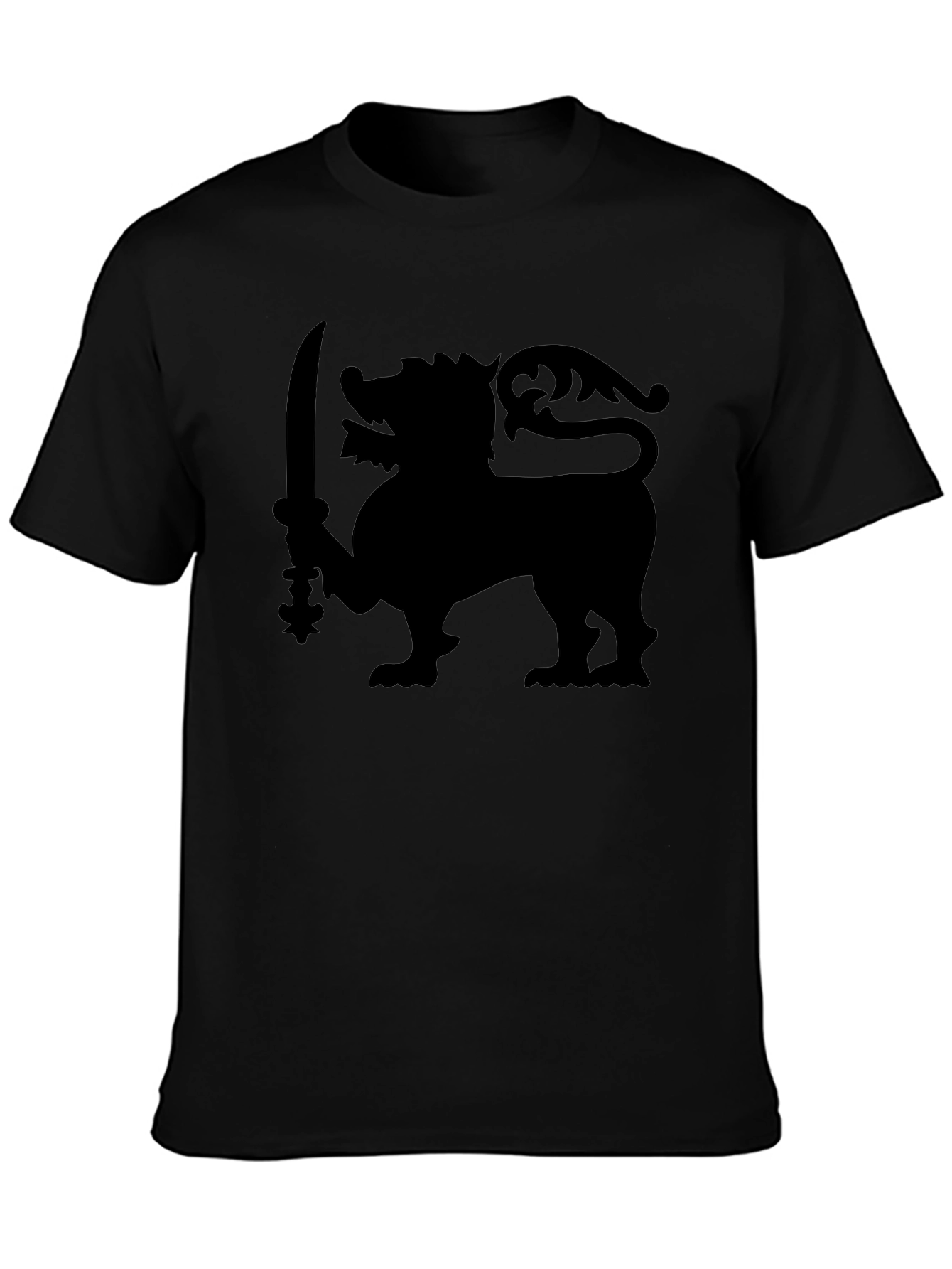 Lion Sword Graphic Tee - Classic Black T-Shirt