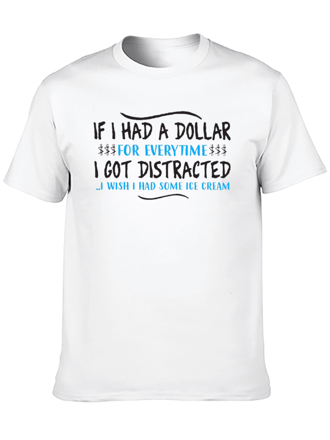 Distracted Ice Cream Graphic Tee