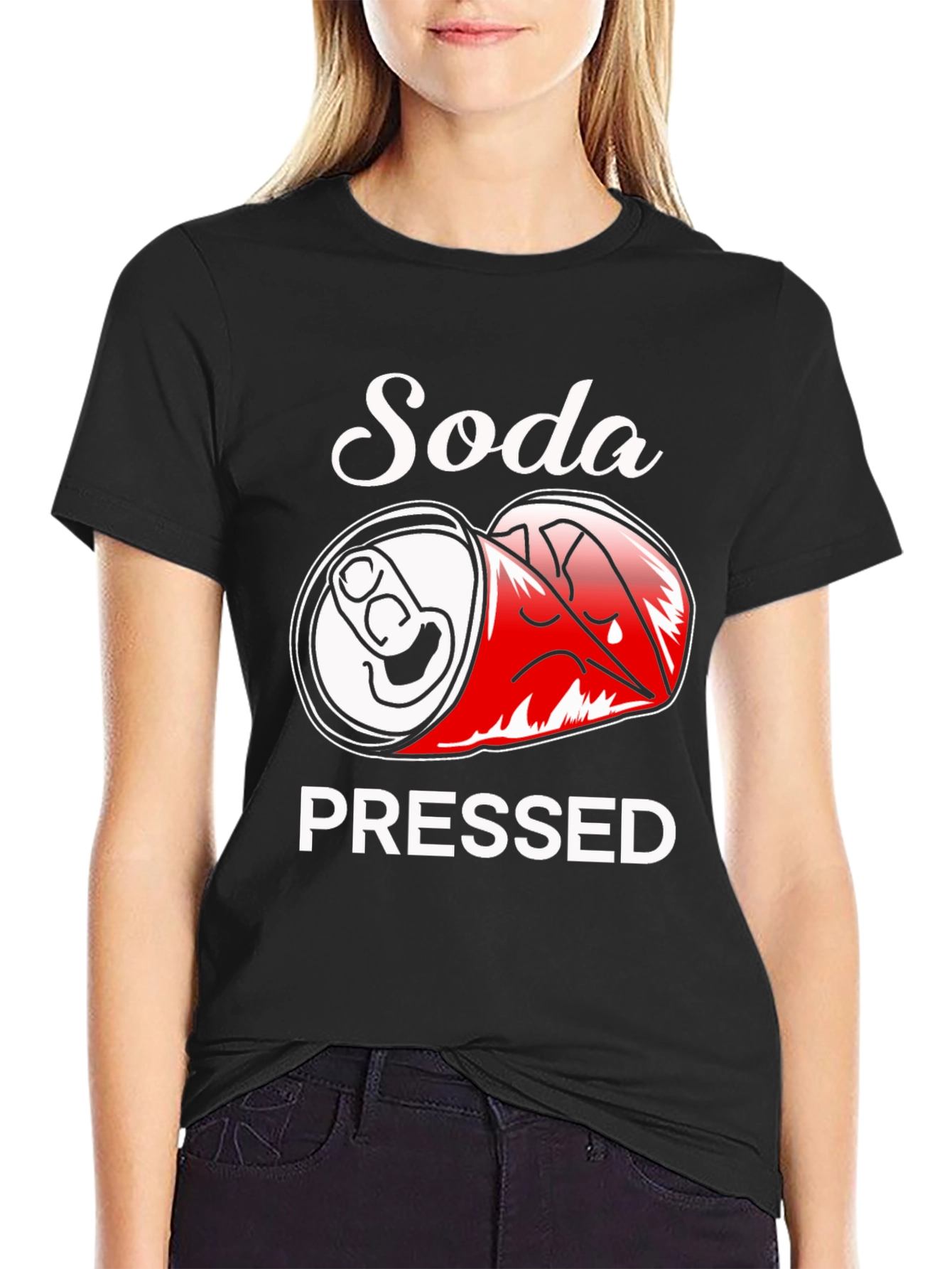 Soda Pressed Black Graphic Tee
