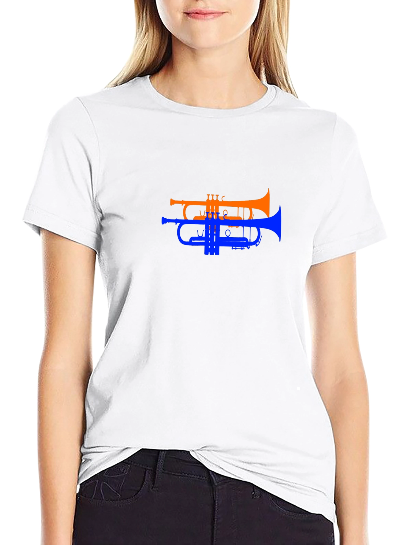 Music Lovers Trumpet Graphic Tee