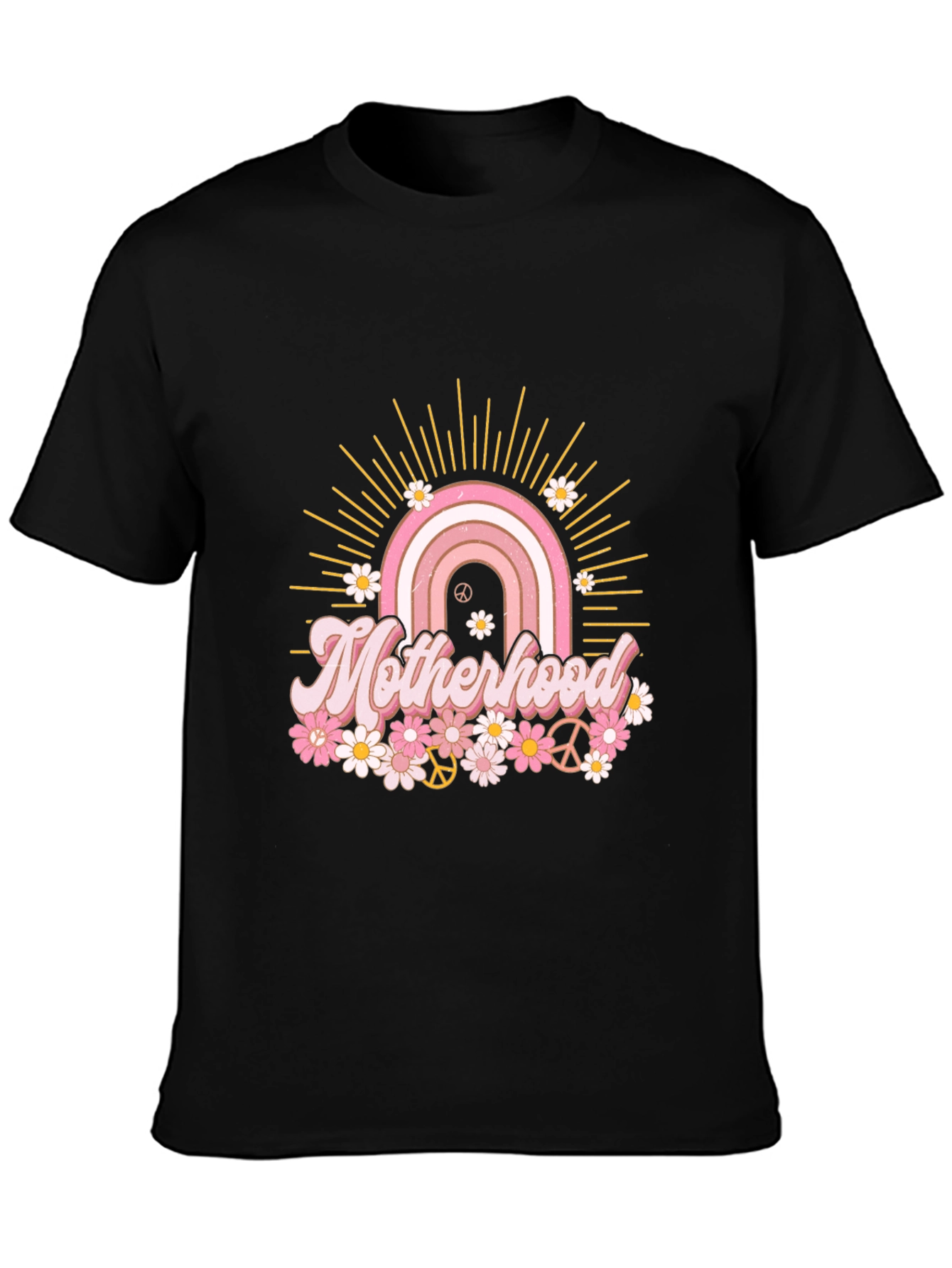 Motherhood Rainbow Graphic Tee