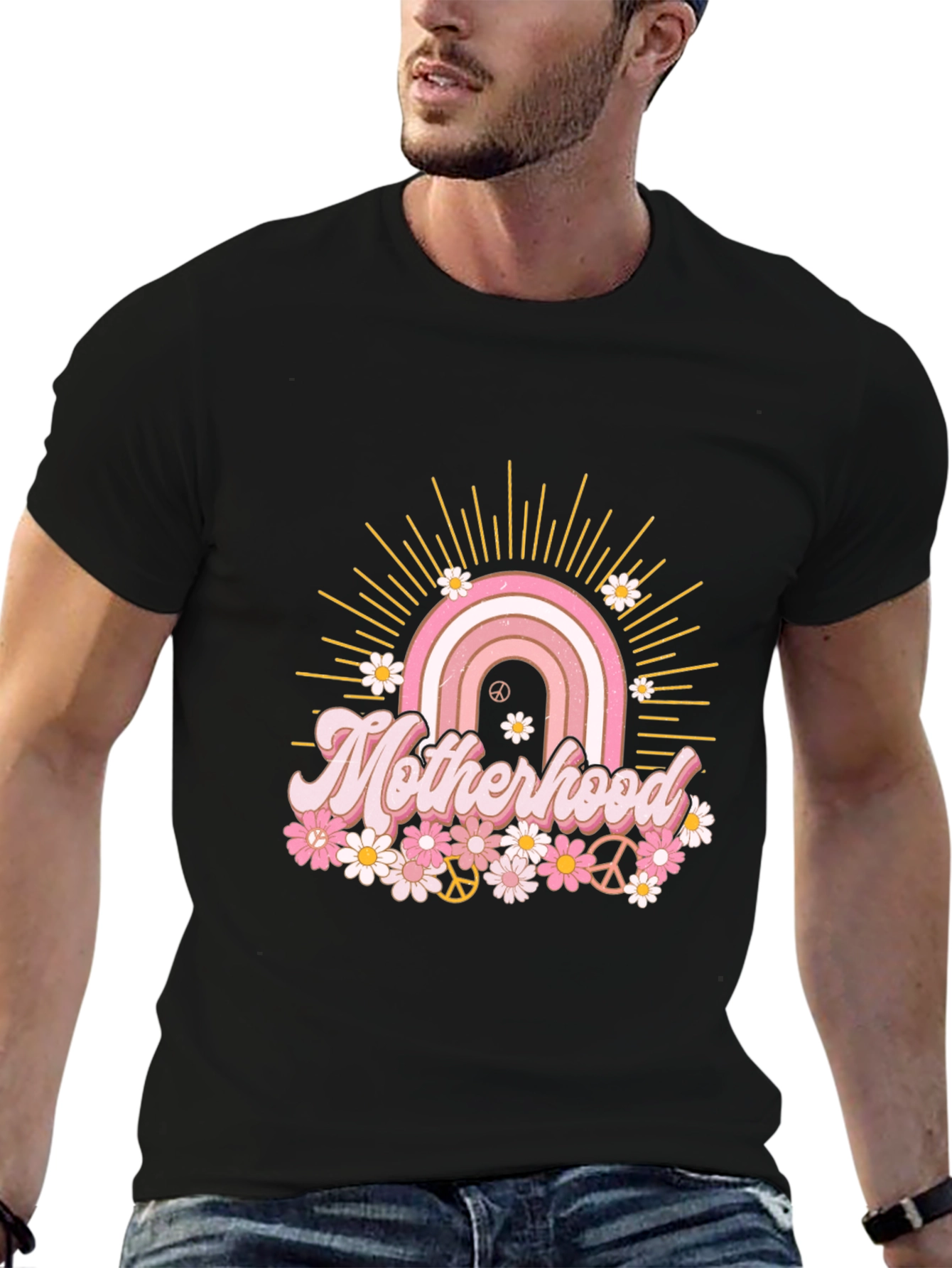 Motherhood Rainbow Graphic Tee