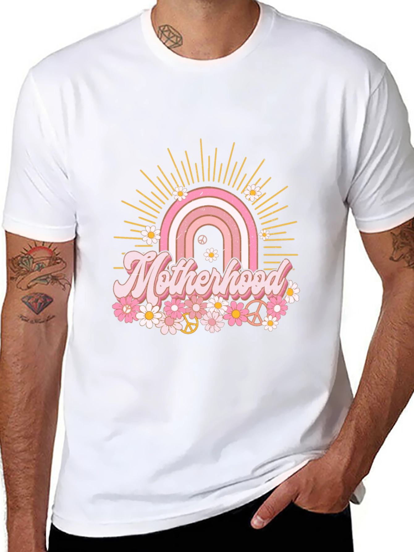 Motherhood Rainbow Graphic Tee