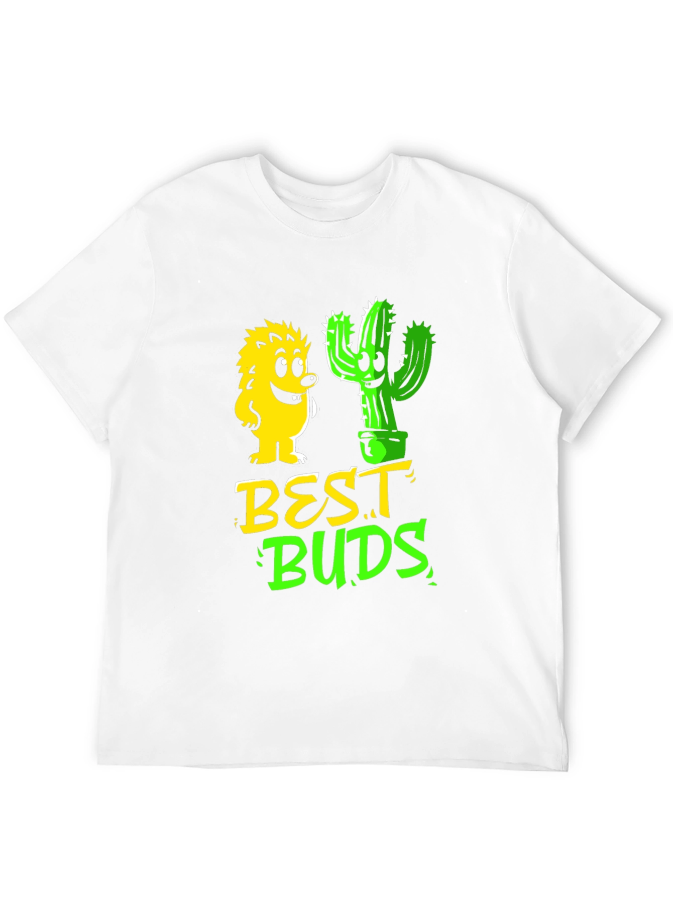 Best Buds Graphic T-Shirt - Hedgehog & Cactus