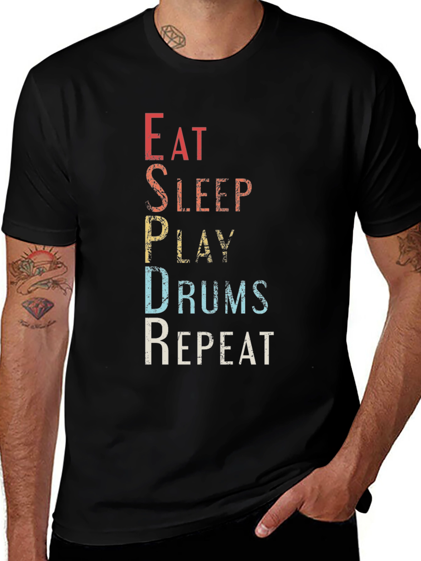 Eat Sleep Play Drums Repeat T-Shirt