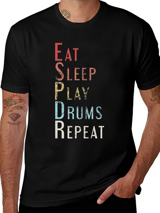 Eat Sleep Play Drums Repeat T-Shirt