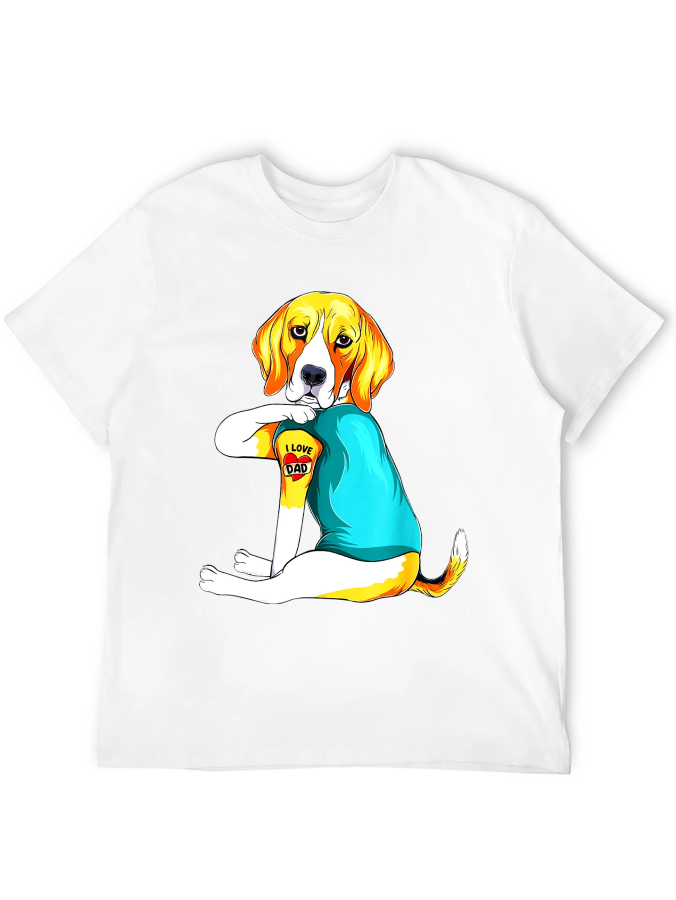 I Love Dad Dog T-Shirt