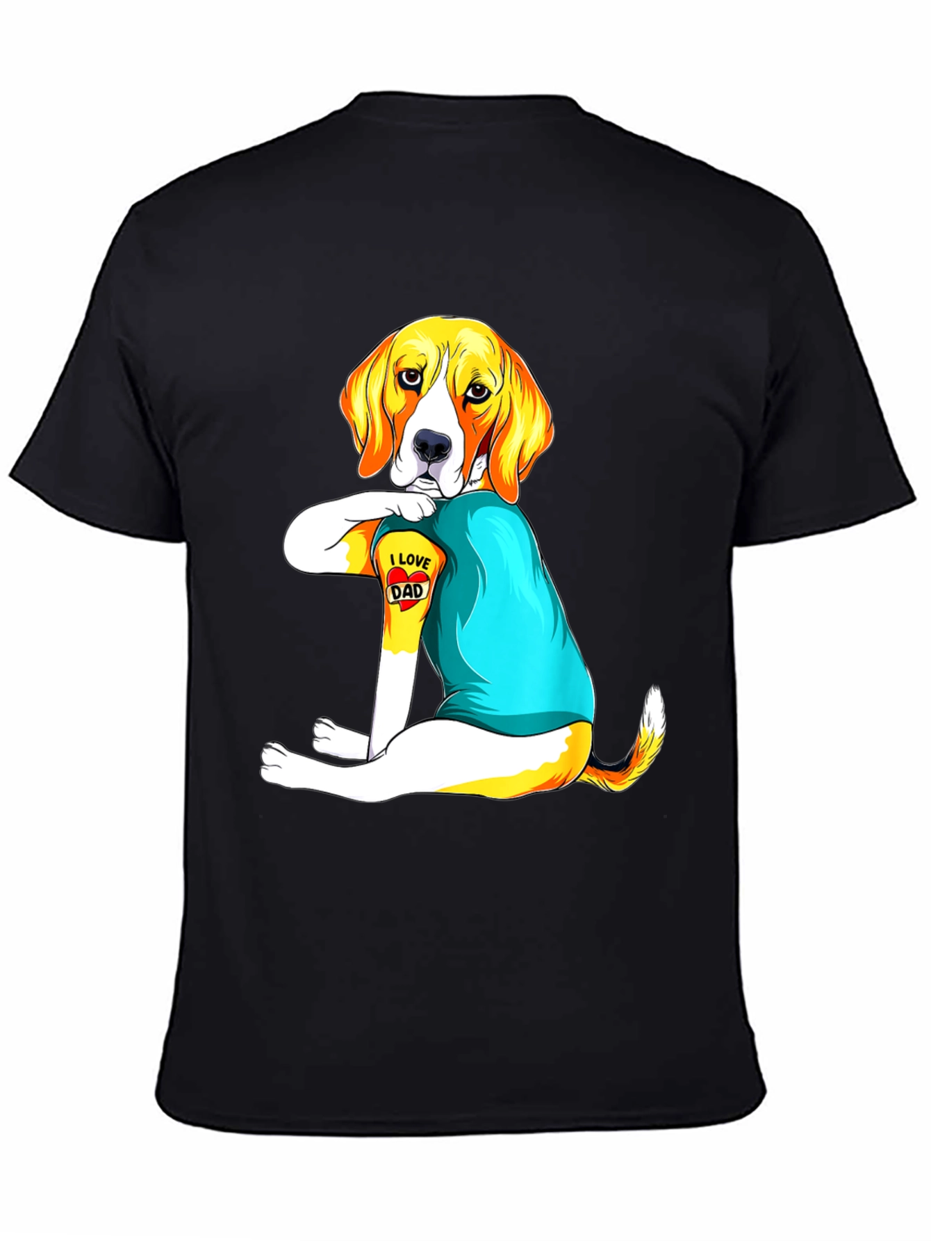 I Love Dad Dog T-Shirt