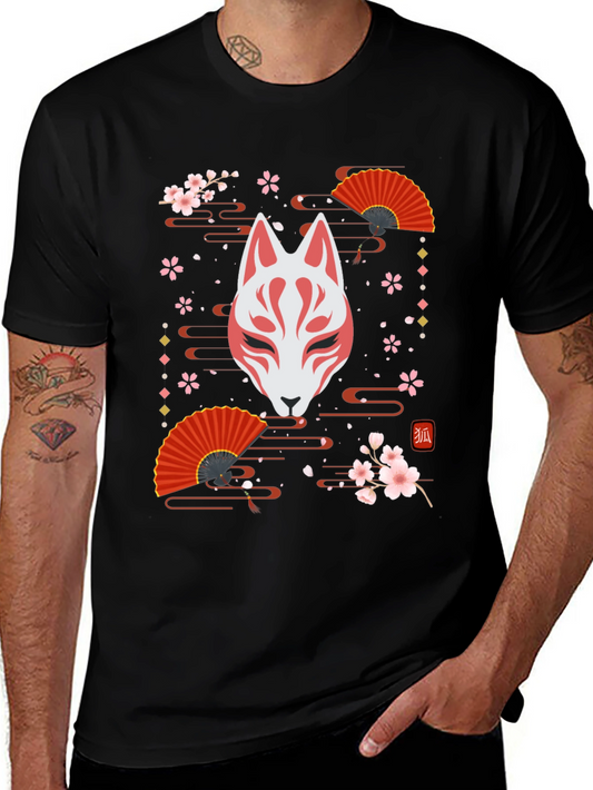 Japanese Kitsune Mask T-Shirt