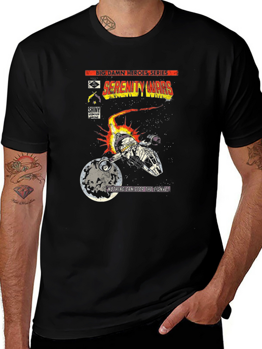 Serenity Wars Comic T-Shirt - Sci-Fi Fan Apparel