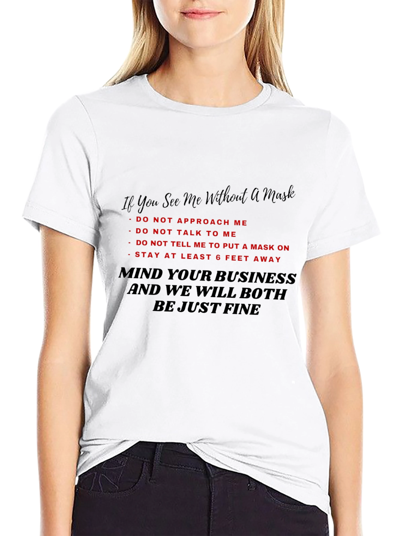 Mind Your Business Graphic Tee - Novelty T-Shirt