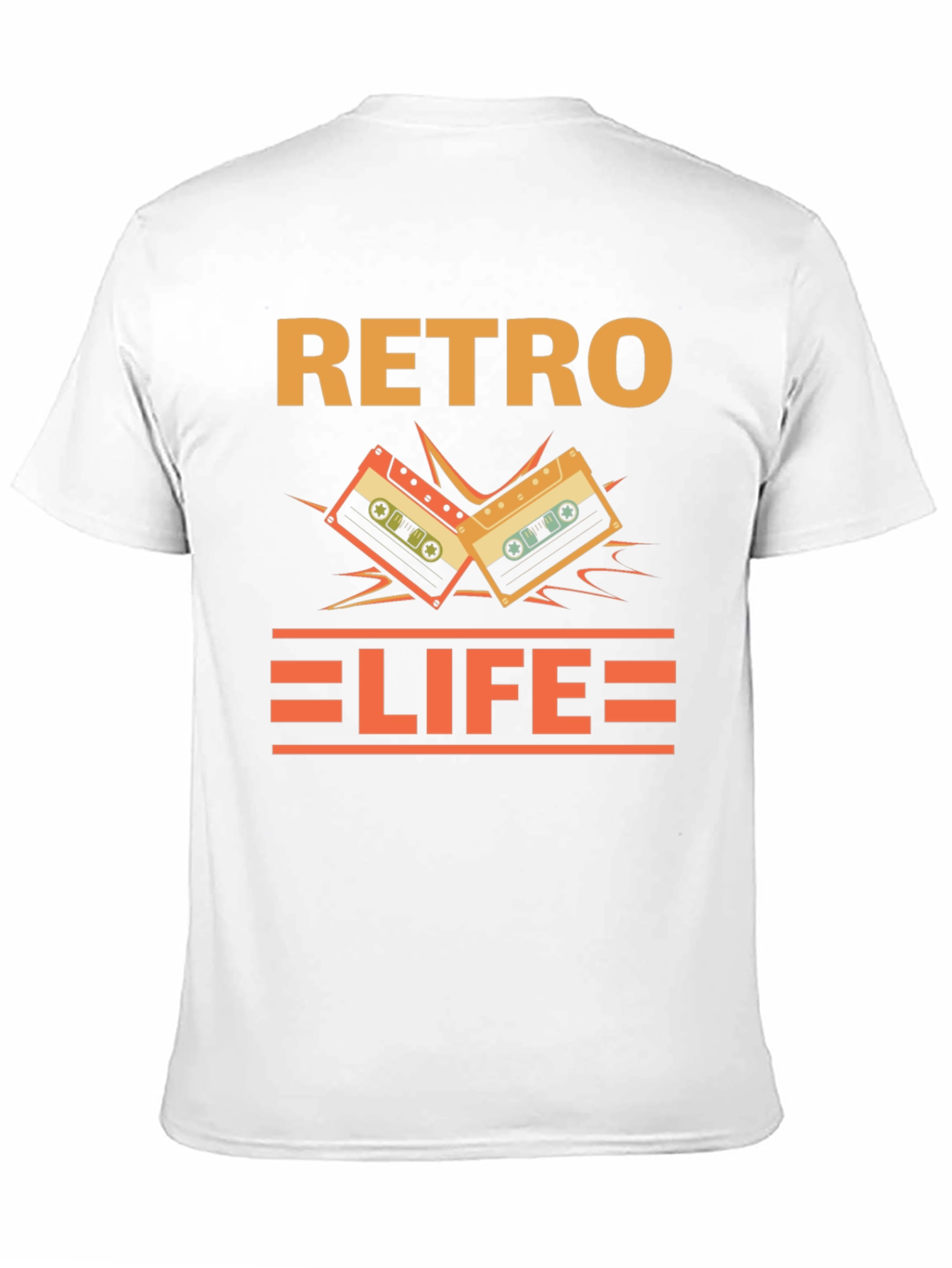 Retro Life Cassette Tape Graphic T-Shirt