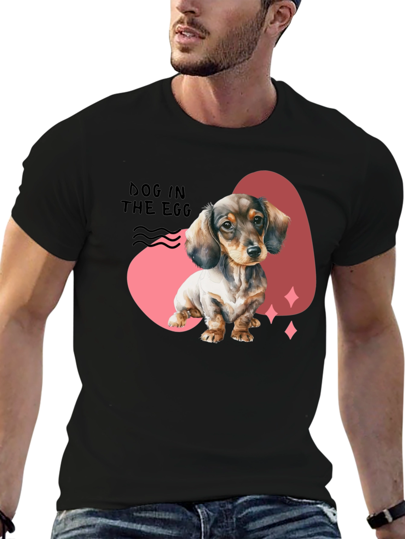 Dog In The Egg T-Shirt - Dachshund Puppy Tee