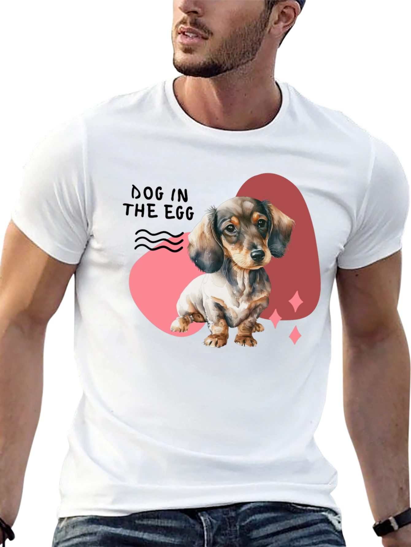 Dog In The Egg T-Shirt - Dachshund Puppy Tee