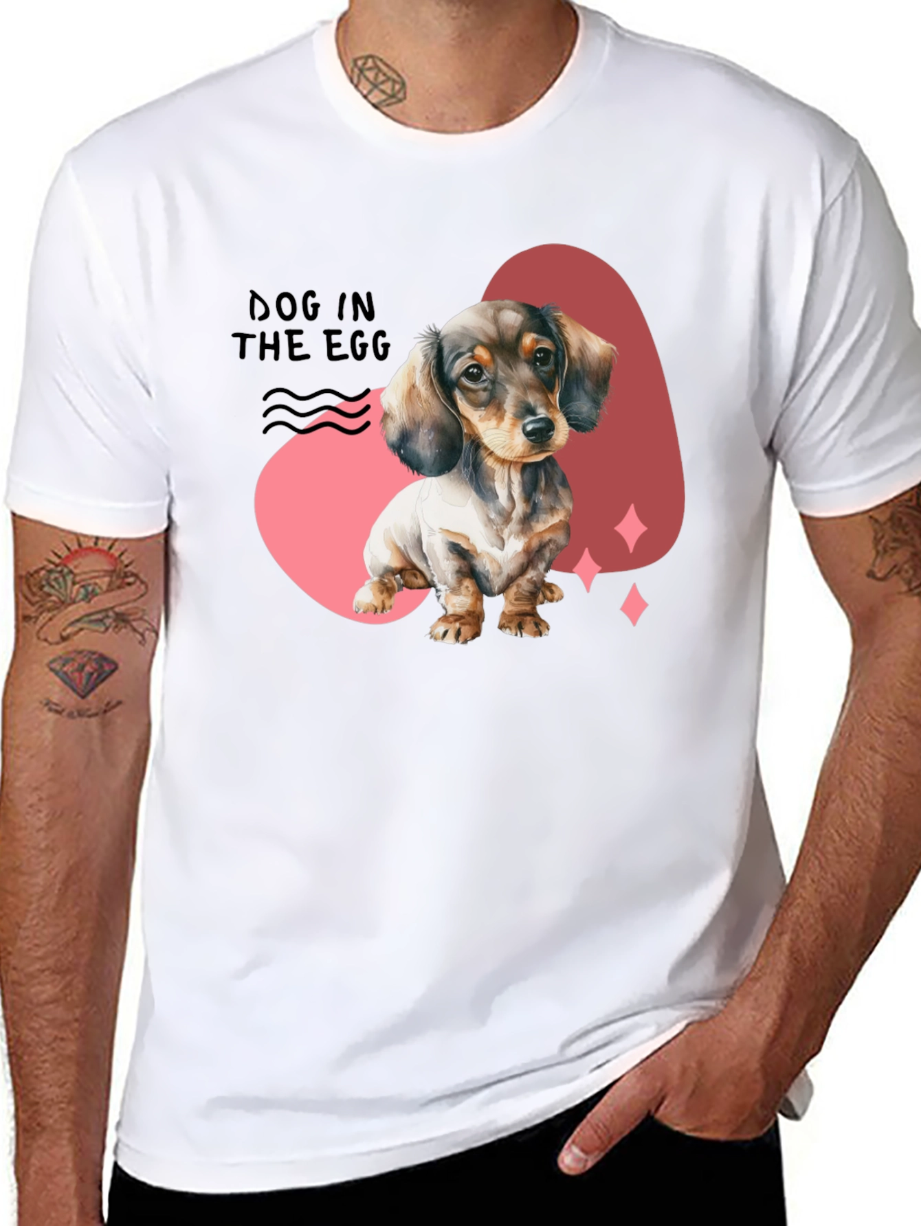 Dog In The Egg T-Shirt - Dachshund Puppy Tee