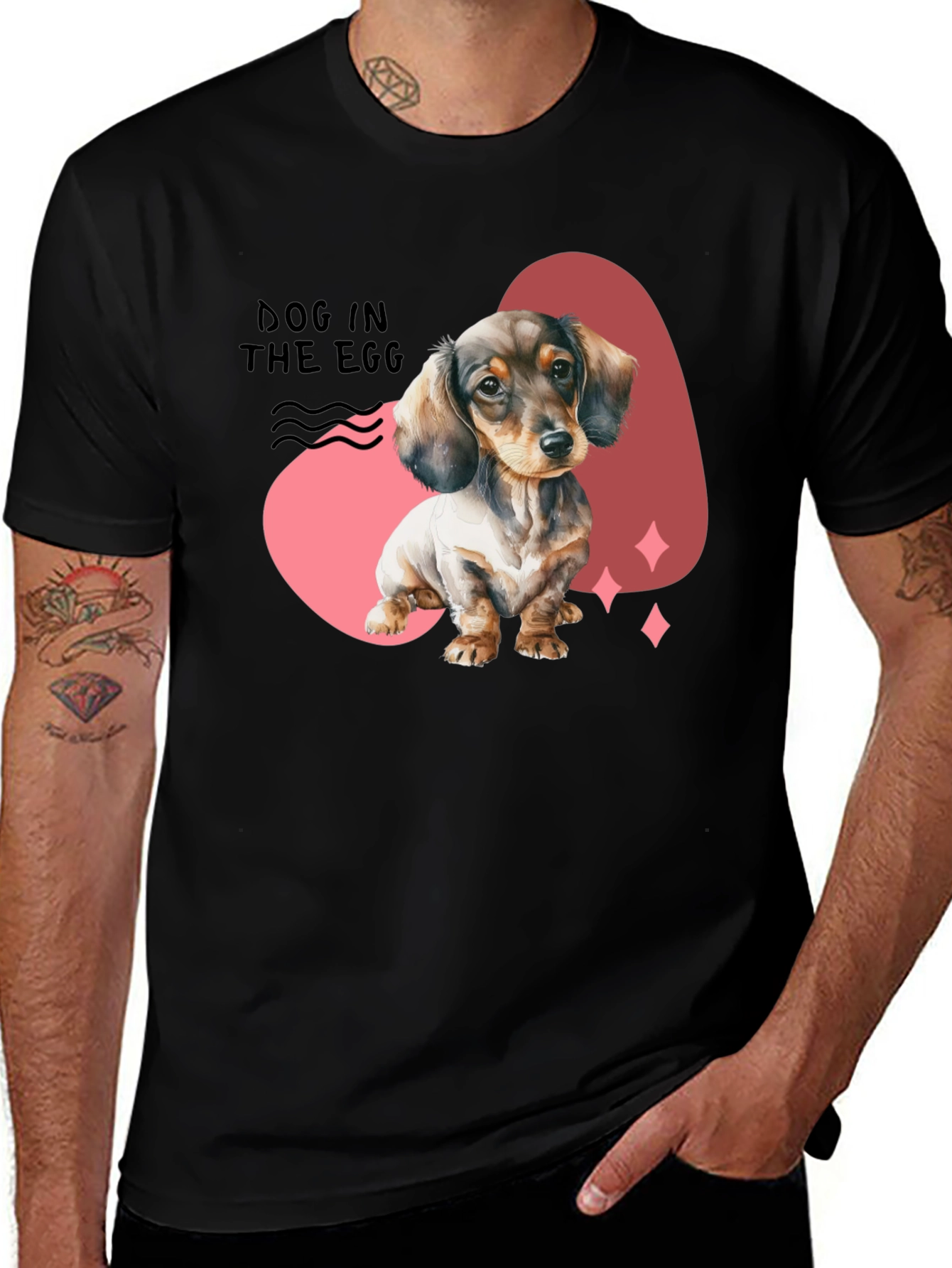 Dog In The Egg T-Shirt - Dachshund Puppy Tee