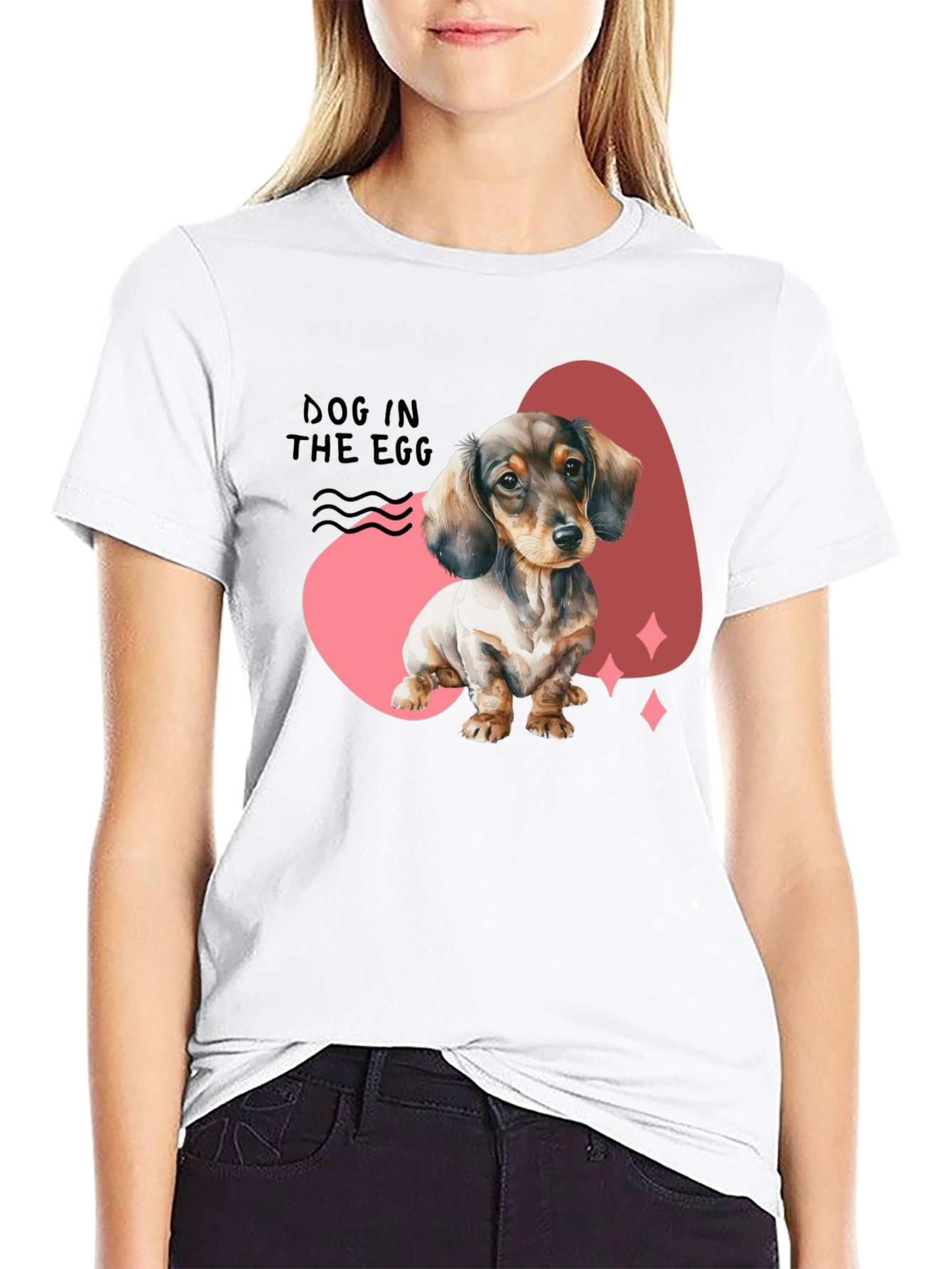 Dog In The Egg T-Shirt - Dachshund Puppy Tee
