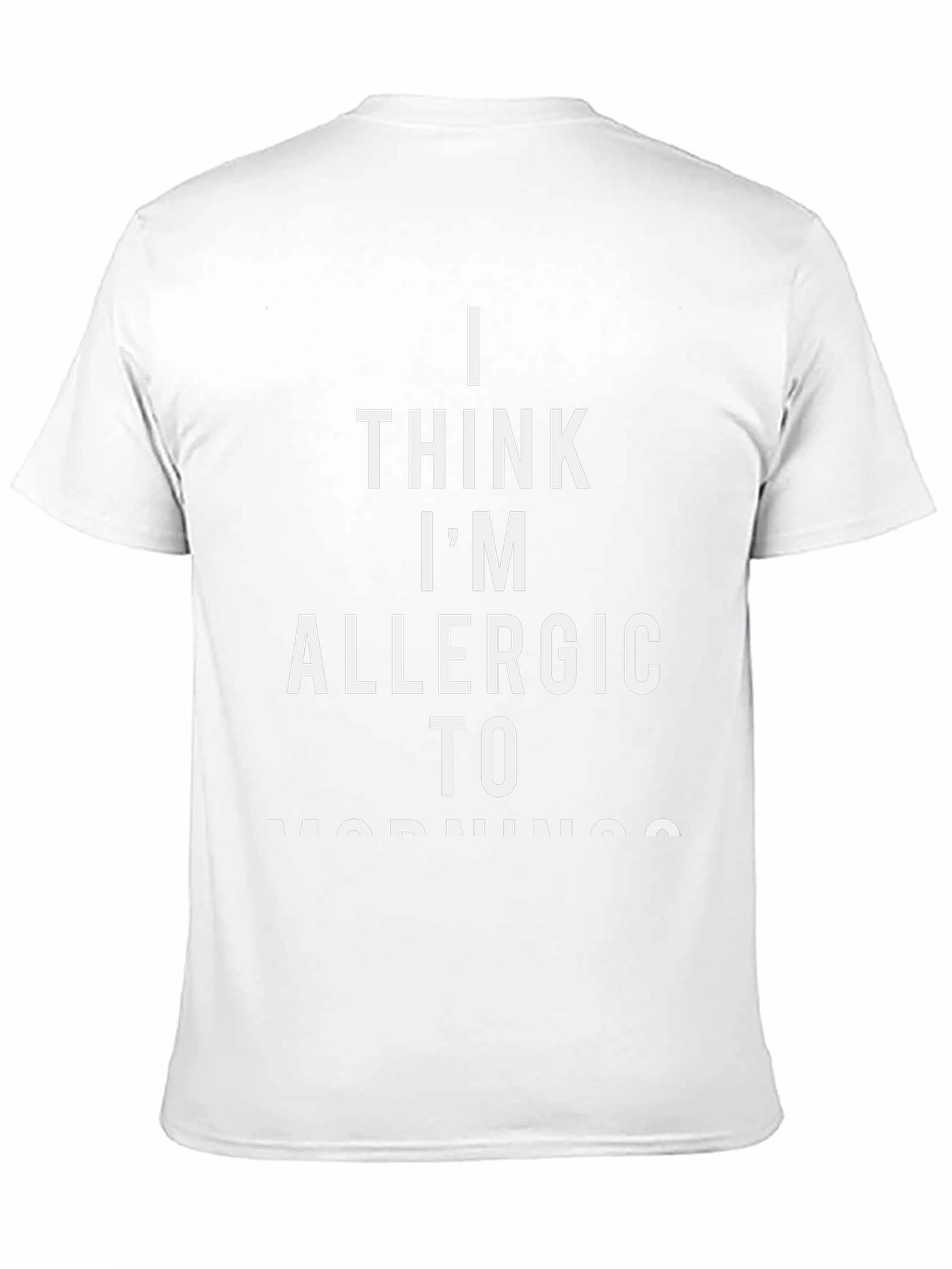 Funny Im Allergic to Mornings Black T-Shirt