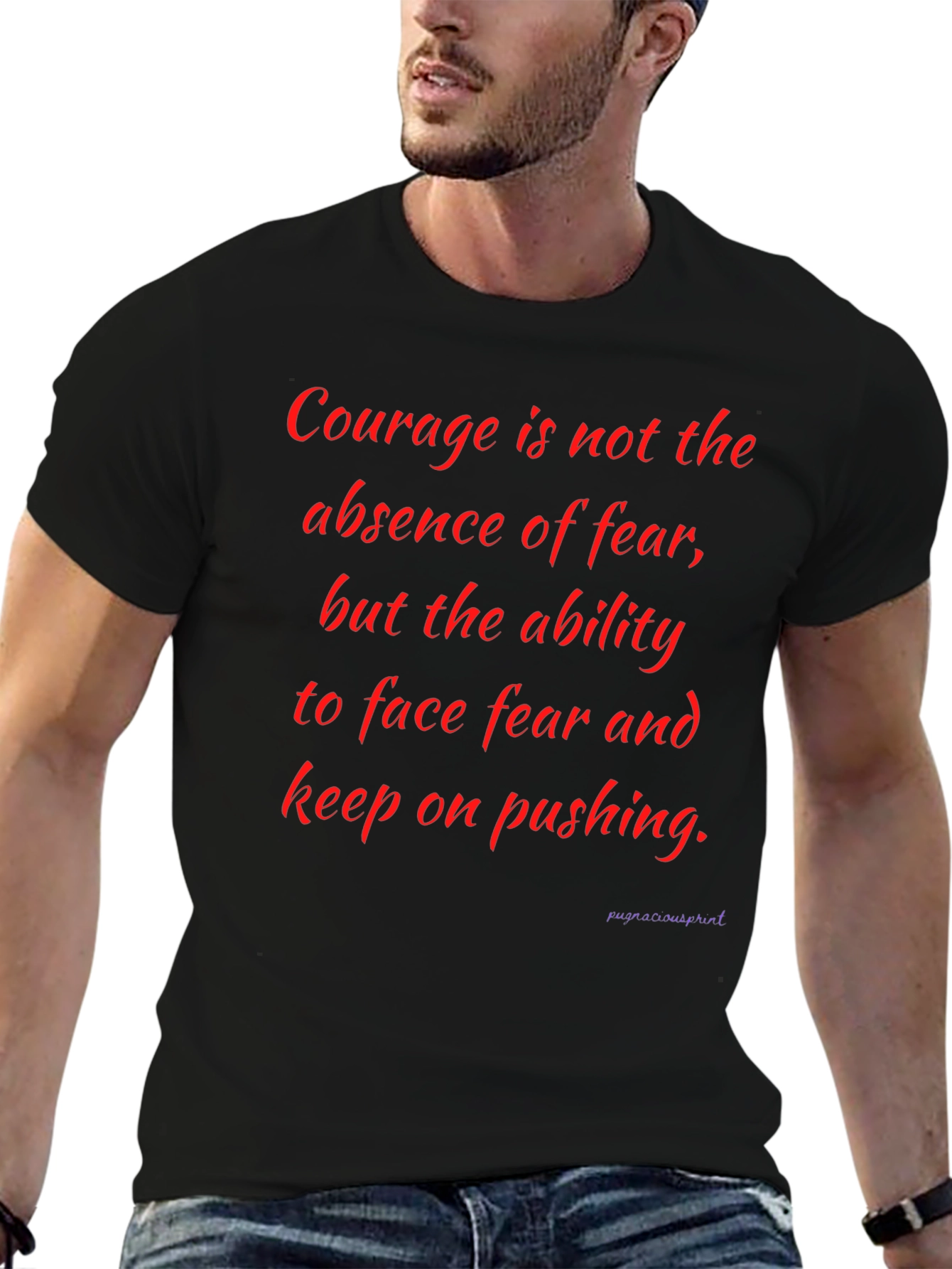 Inspirational Courage Graphic T-Shirt