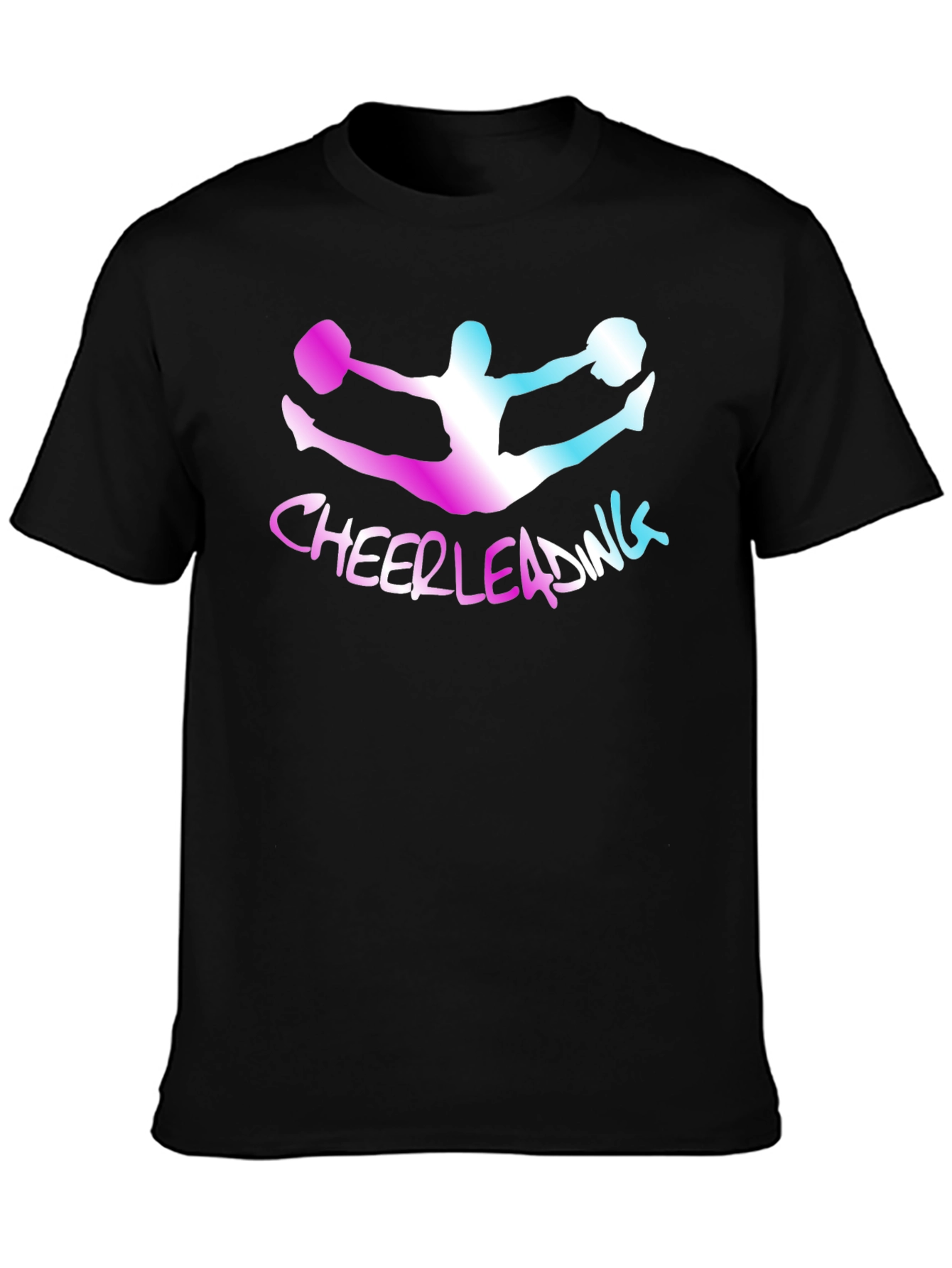 Cheerleading Split T-Shirt - Novelty Graphic Tee