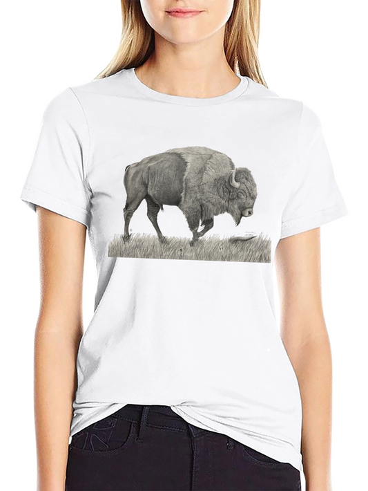 Buffalo Graphic Print Black T-Shirt