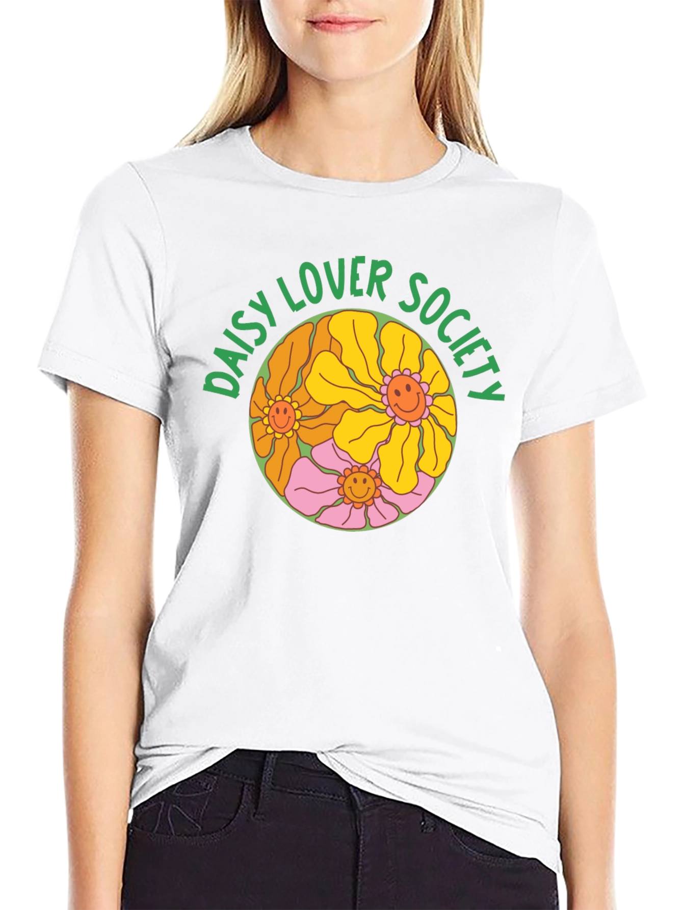 Daisy Lover Society Black T-Shirt