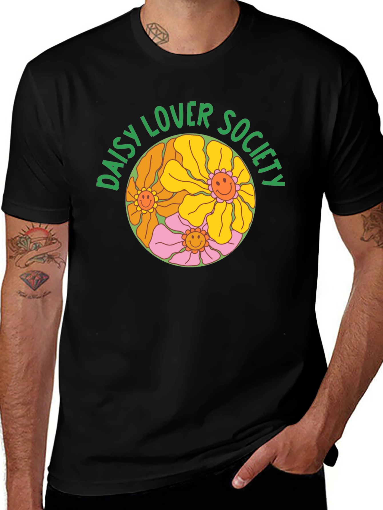 Daisy Lover Society Black T-Shirt