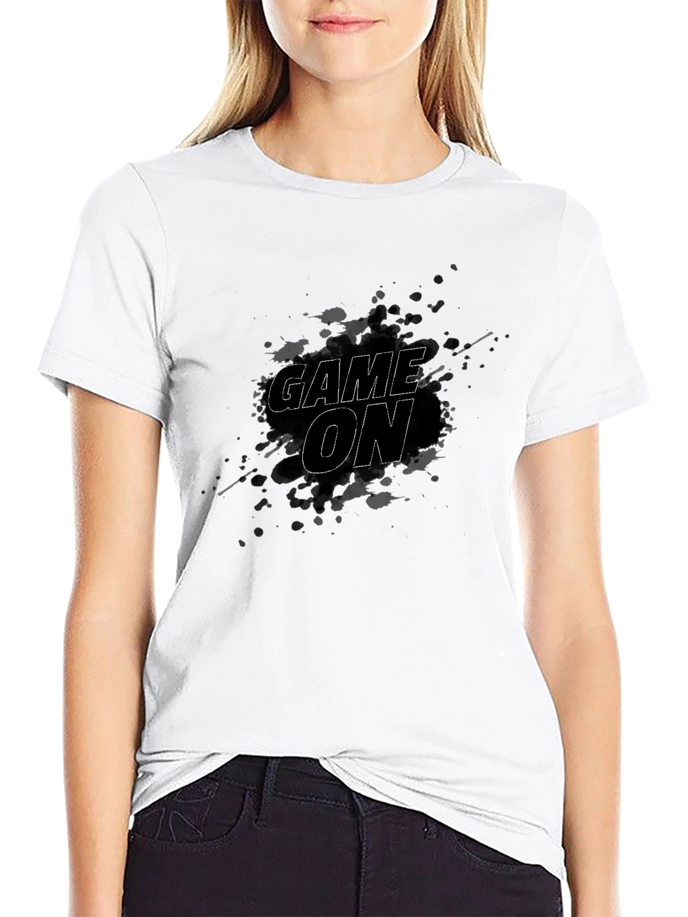 Game On Black Graphic Tee - Gamer Style