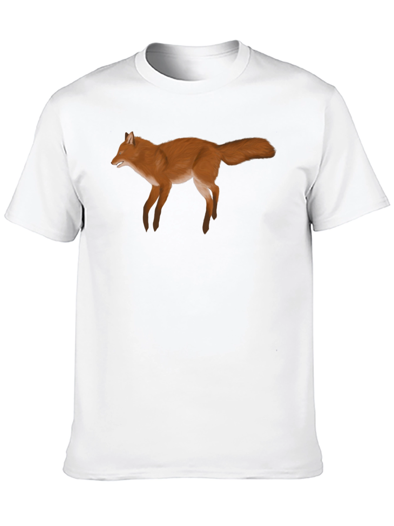 Fox Graphic Tee - Stylish Black T-Shirt