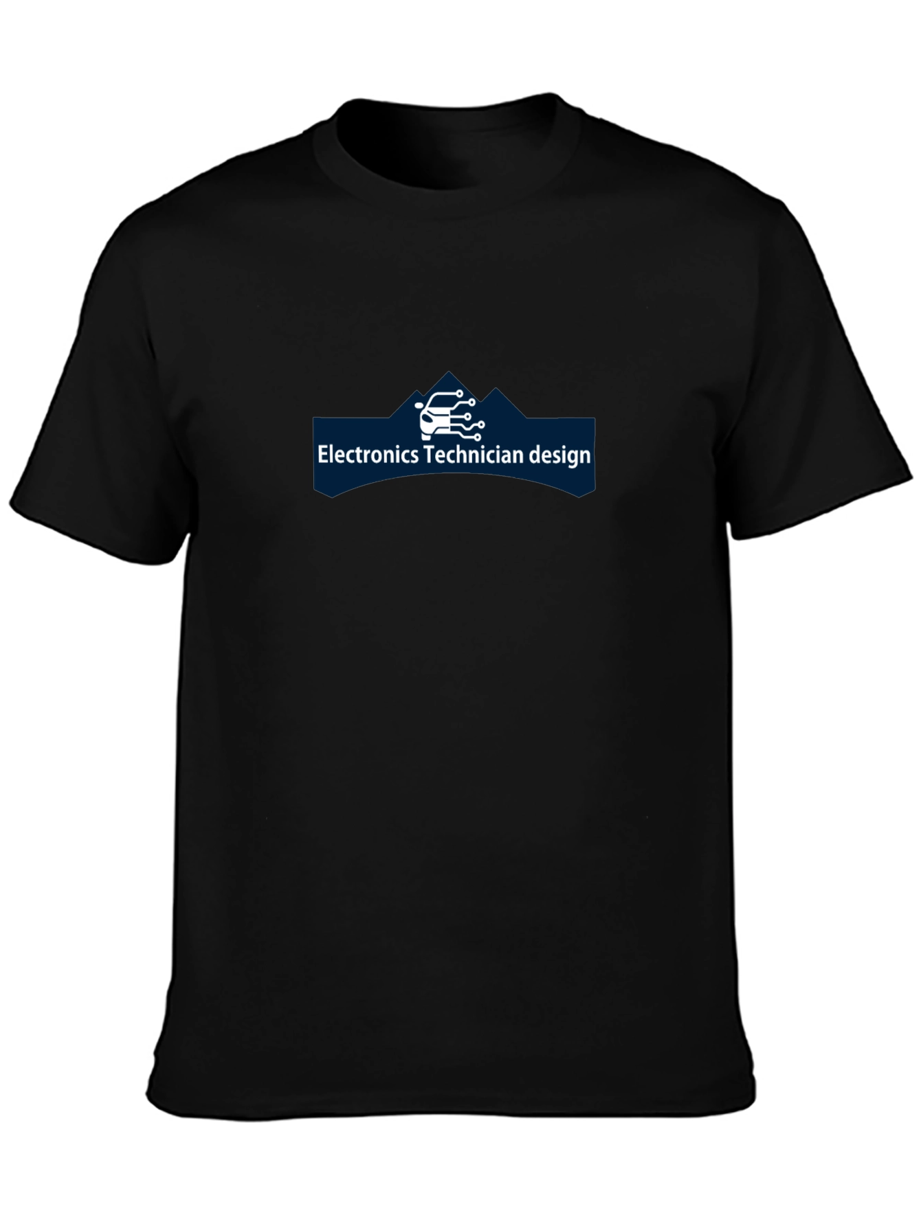 Electronics Technician Design Black T-Shirt