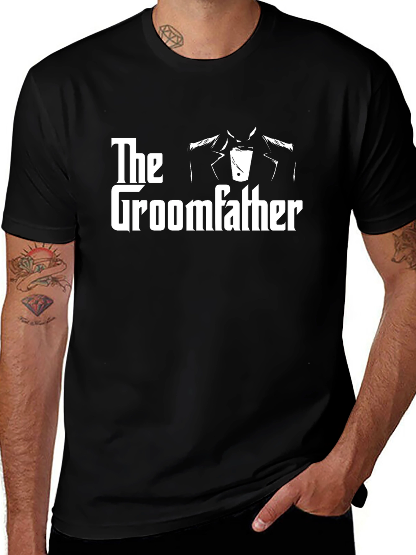 The Groomfather Black Graphic Tee
