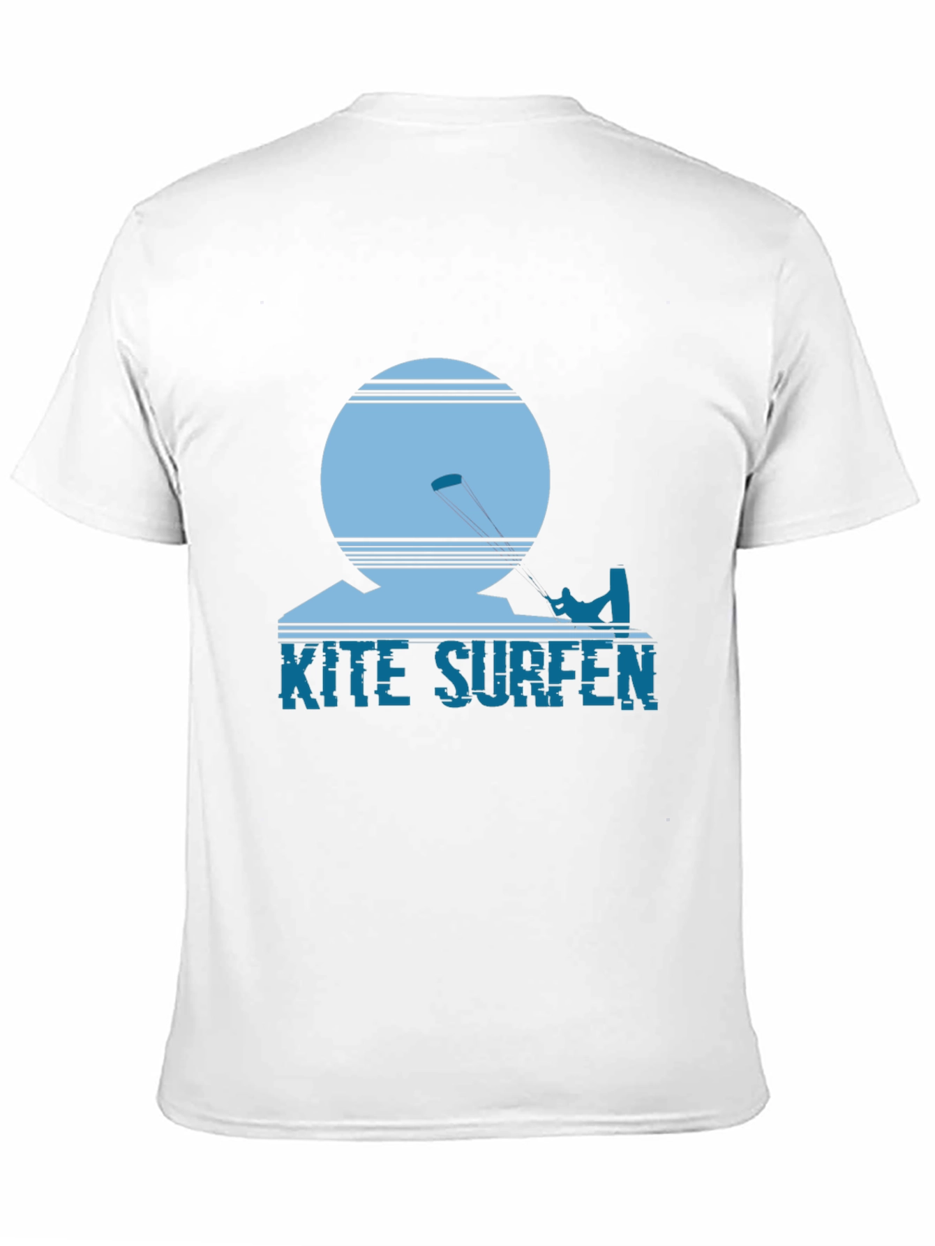 Kite Surfing Graphic Tee - Black