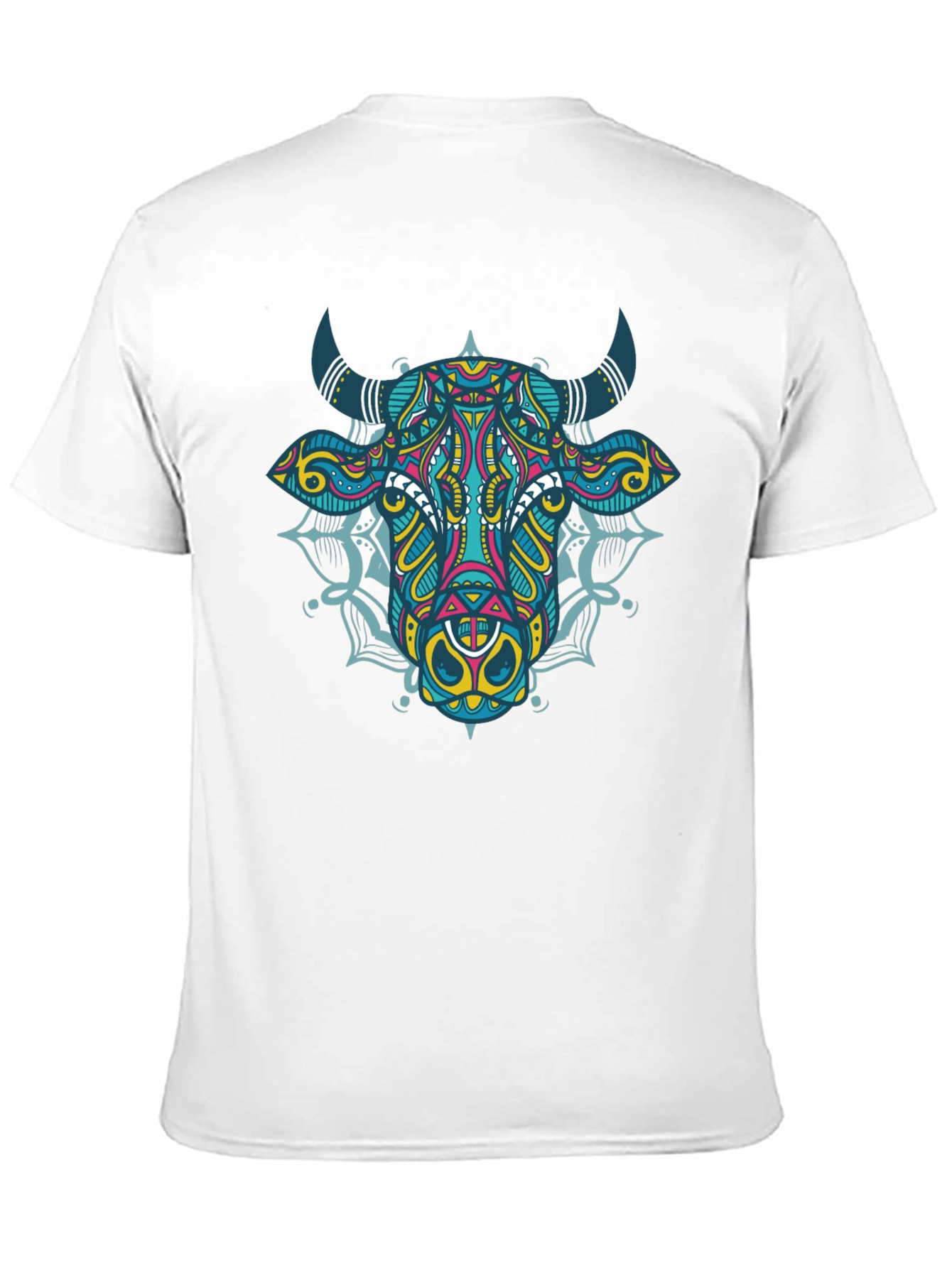 Cow Mandala Graphic Tee - Black
