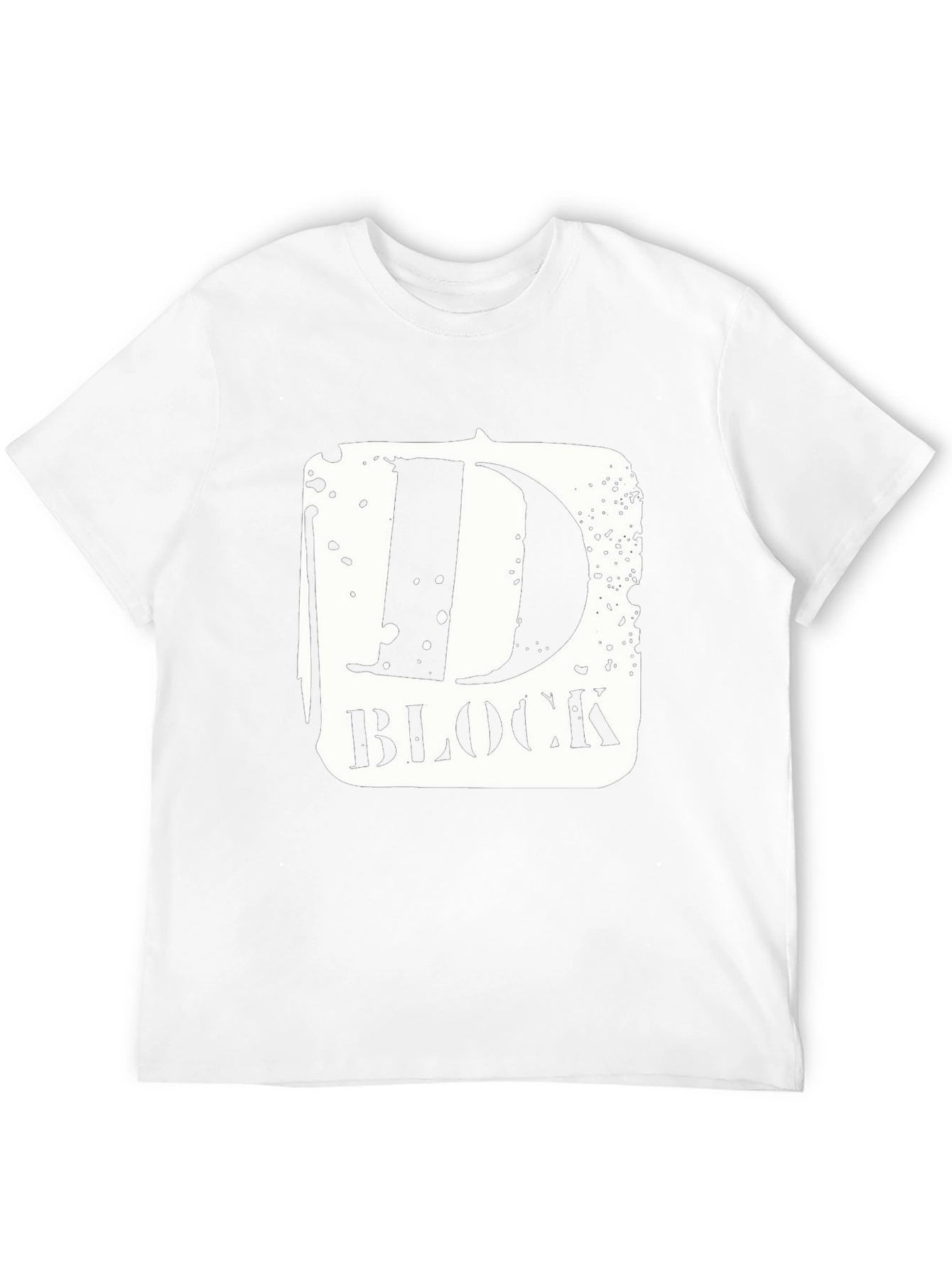 D-Block Black Graphic Tee - Urban Style