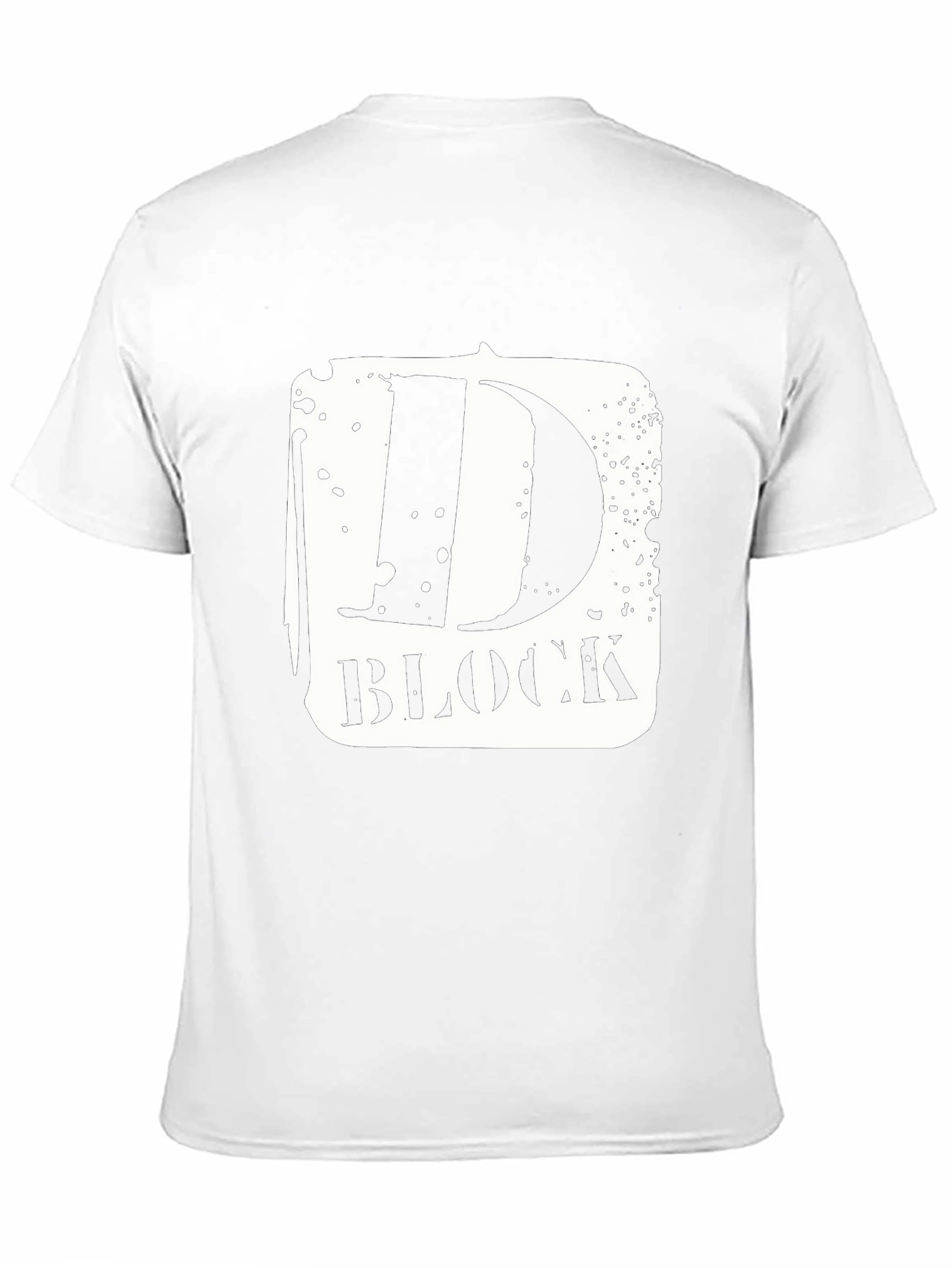 D-Block Black Graphic Tee - Urban Style