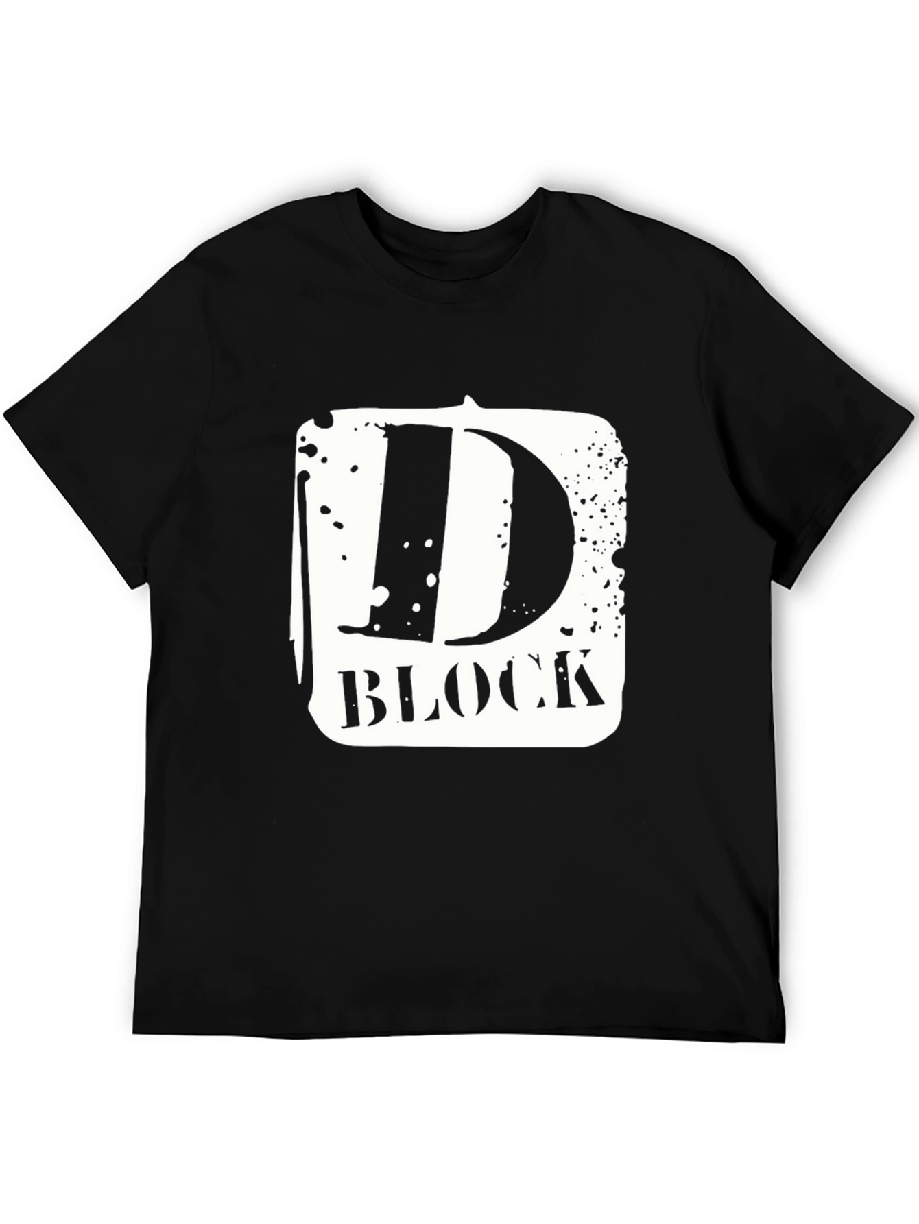 D-Block Black Graphic Tee - Urban Style