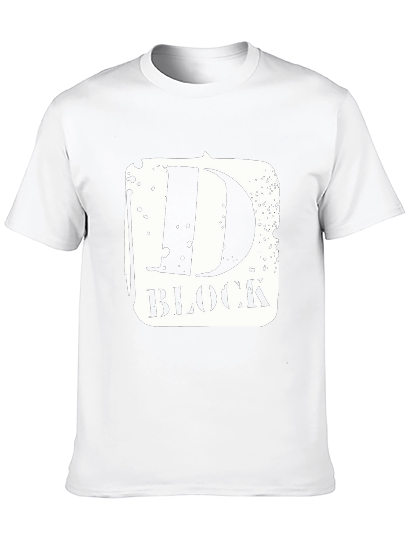 D-Block Black Graphic Tee - Urban Style