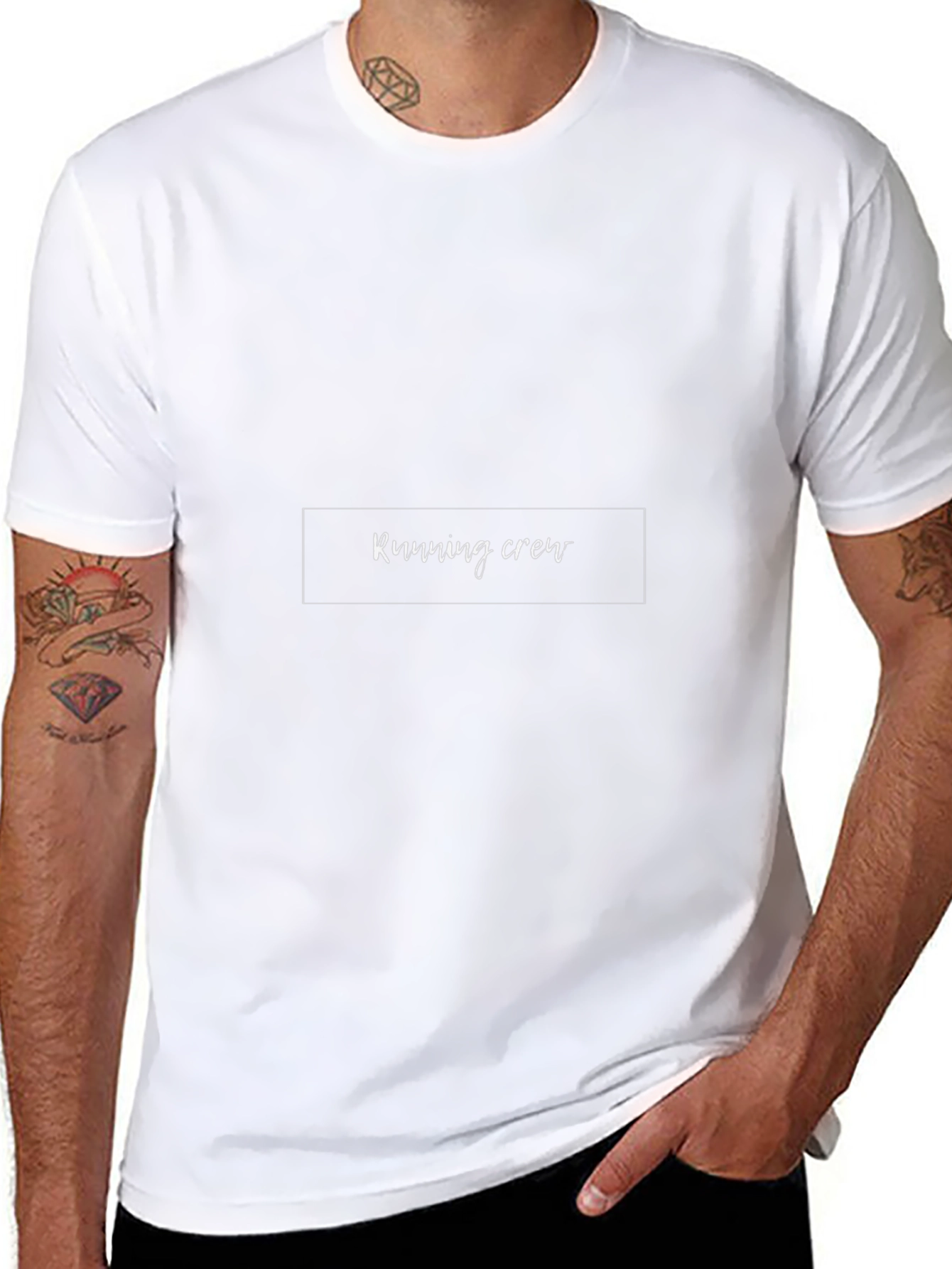 Running Crew Black T-Shirt