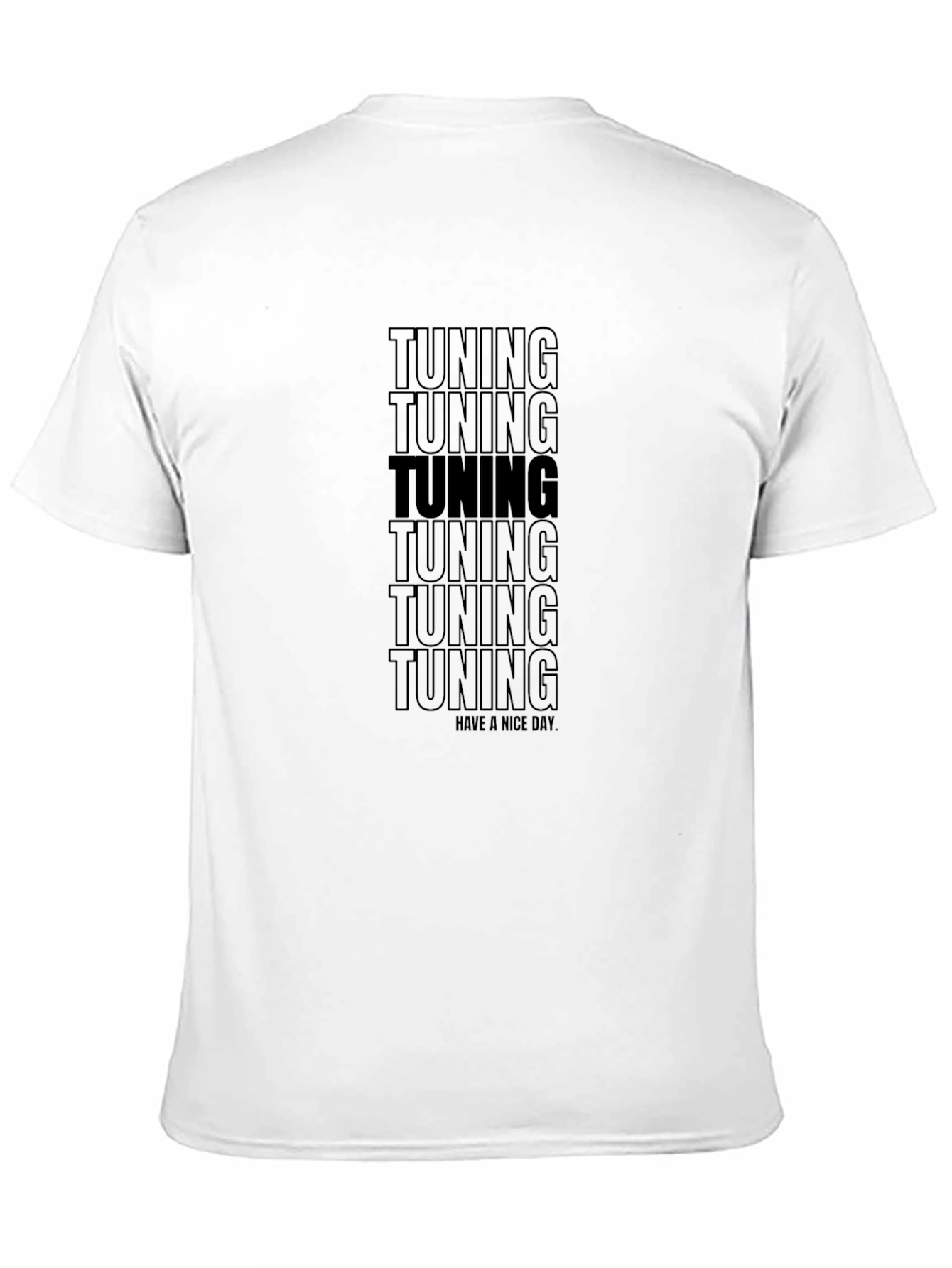 Tuning Graphic Tee - Black Short Sleeve T-Shirt