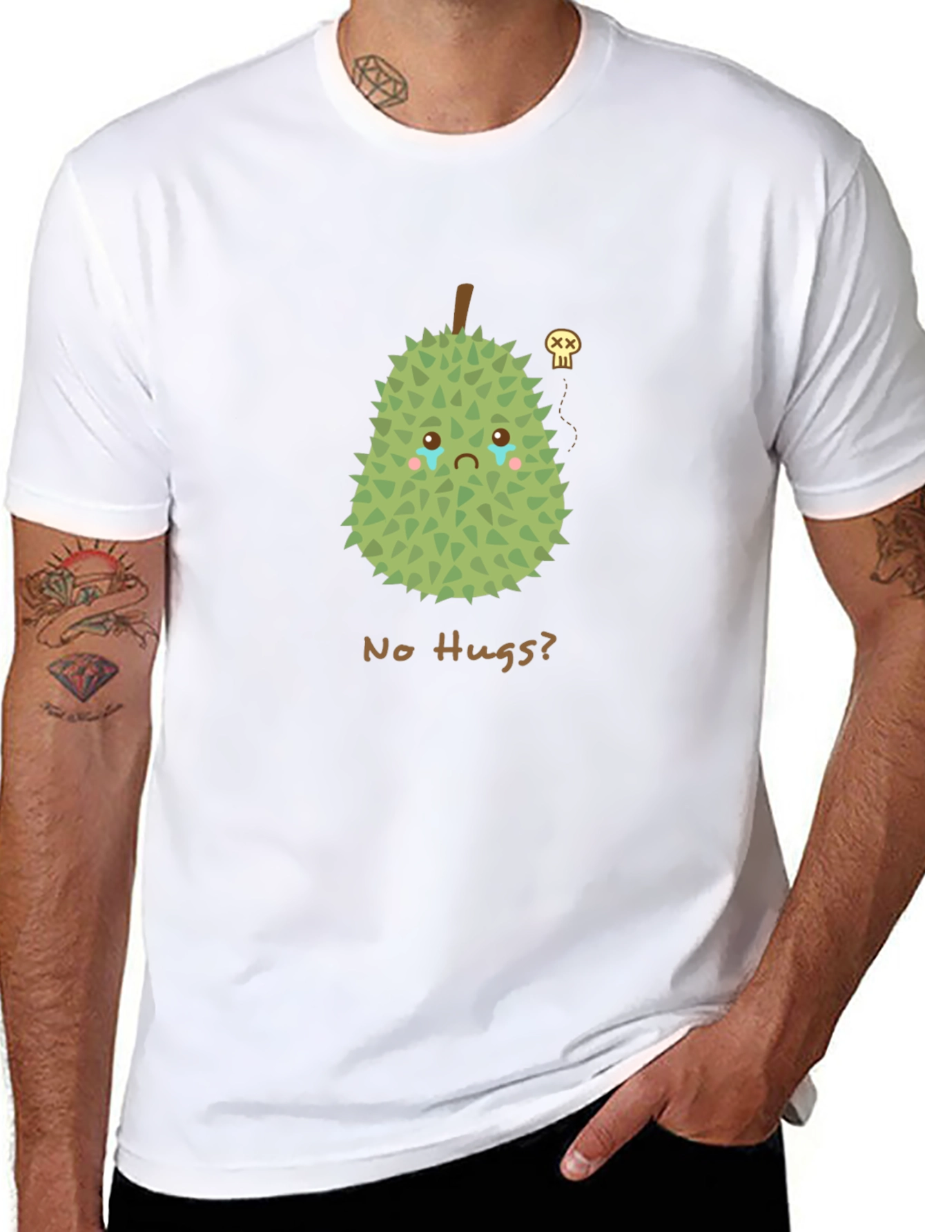 Sad Durian T-Shirt - No Hugs Allowed!