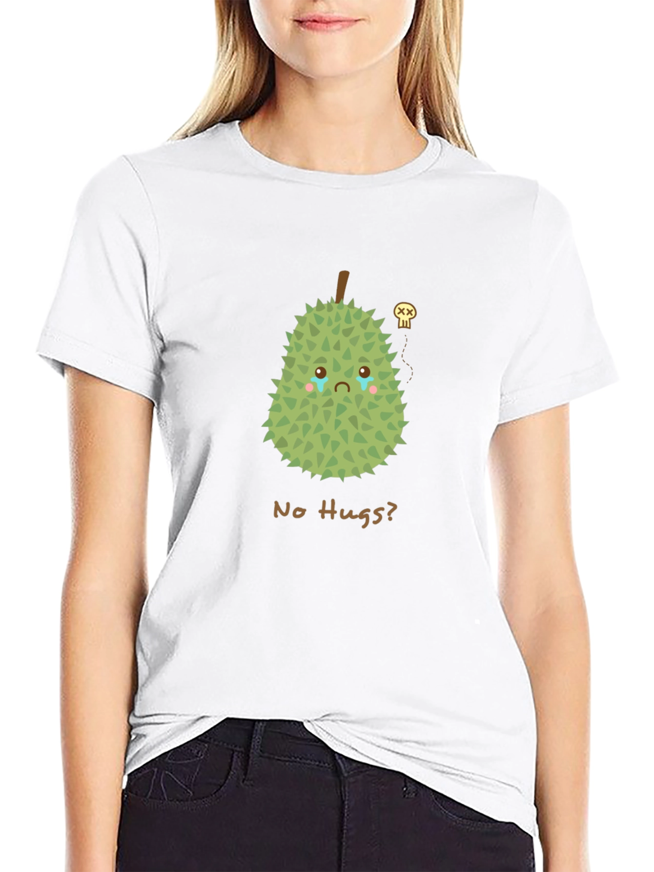 Sad Durian T-Shirt - No Hugs Allowed!