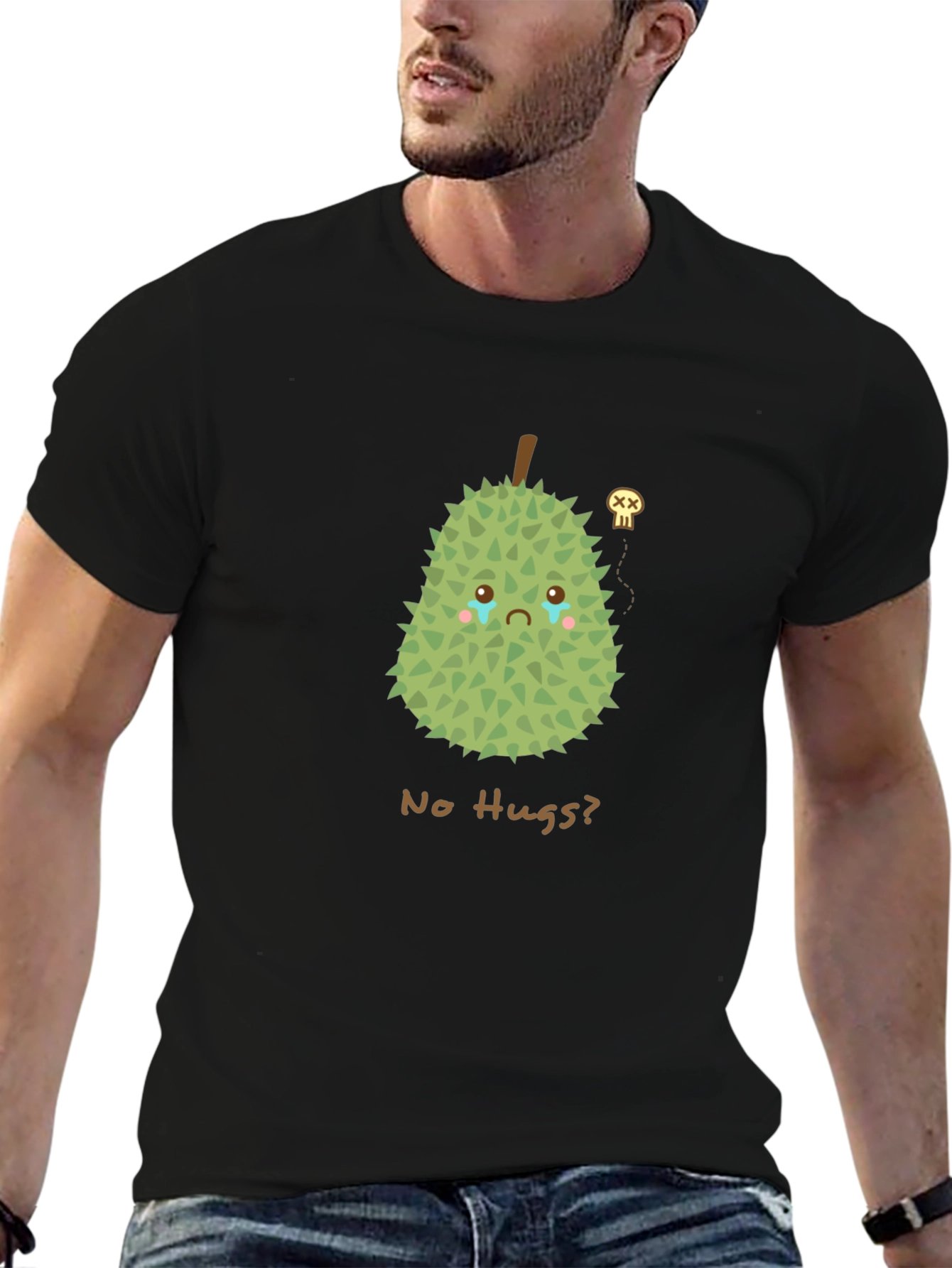 Sad Durian T-Shirt - No Hugs Allowed!
