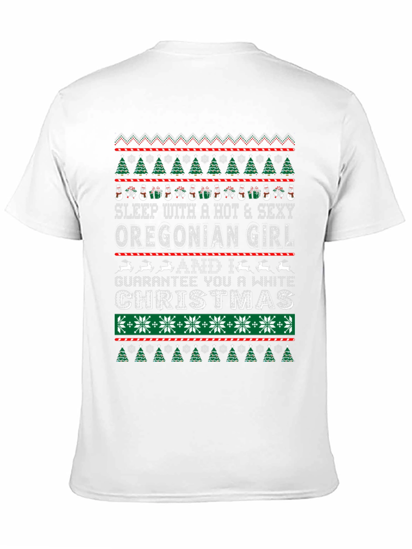 Oregonian Girl Ugly Christmas Sweater T-Shirt