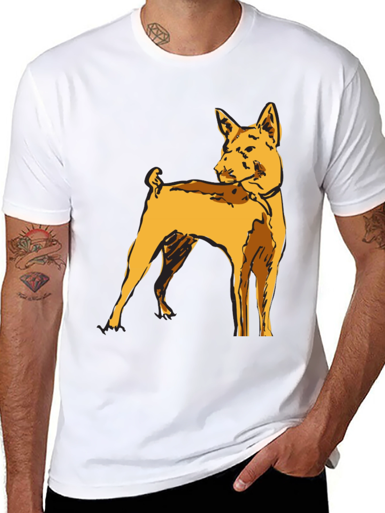 Dog Graphic T-Shirt - Stylish Canine Tee