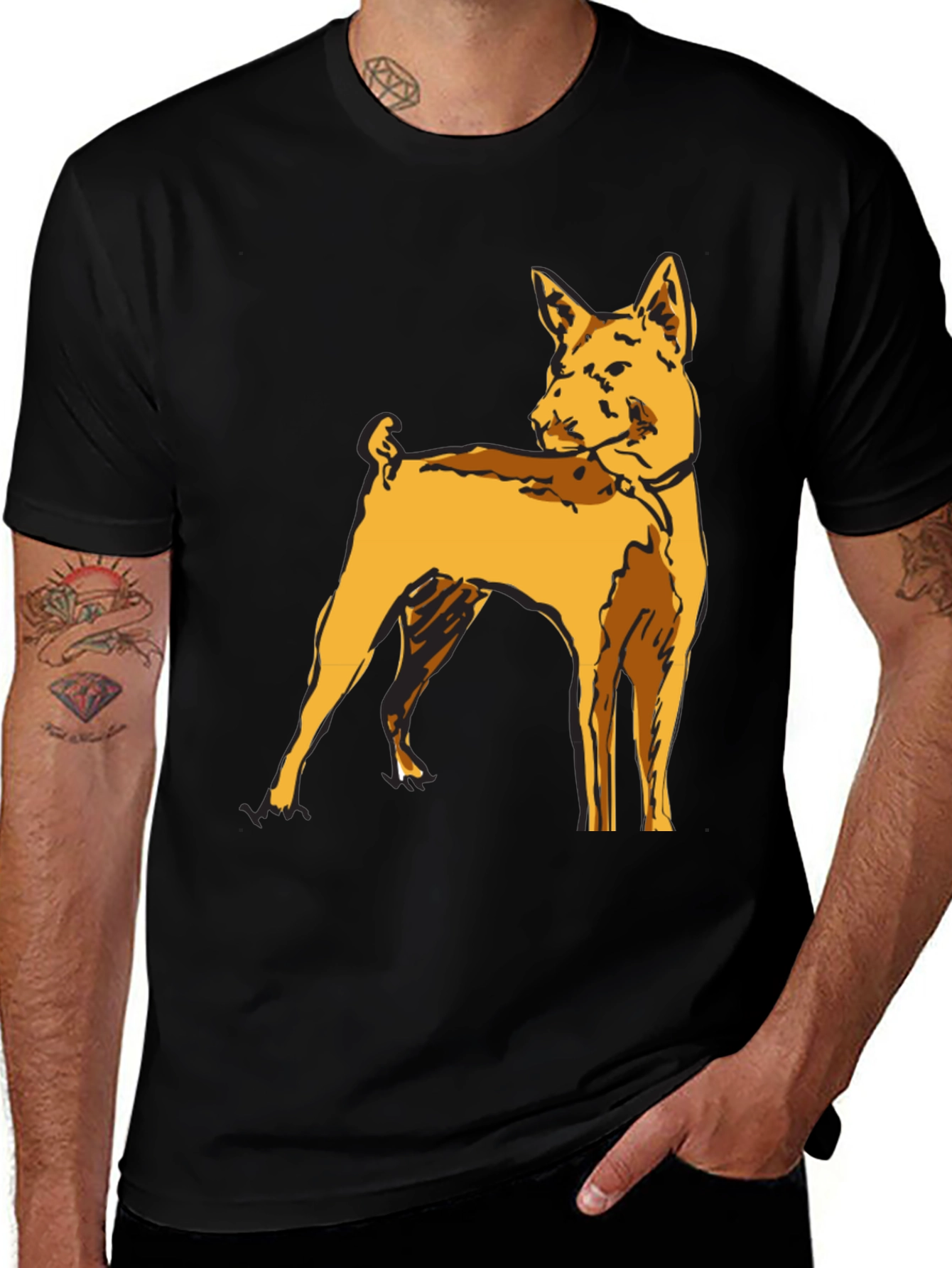 Dog Graphic T-Shirt - Stylish Canine Tee